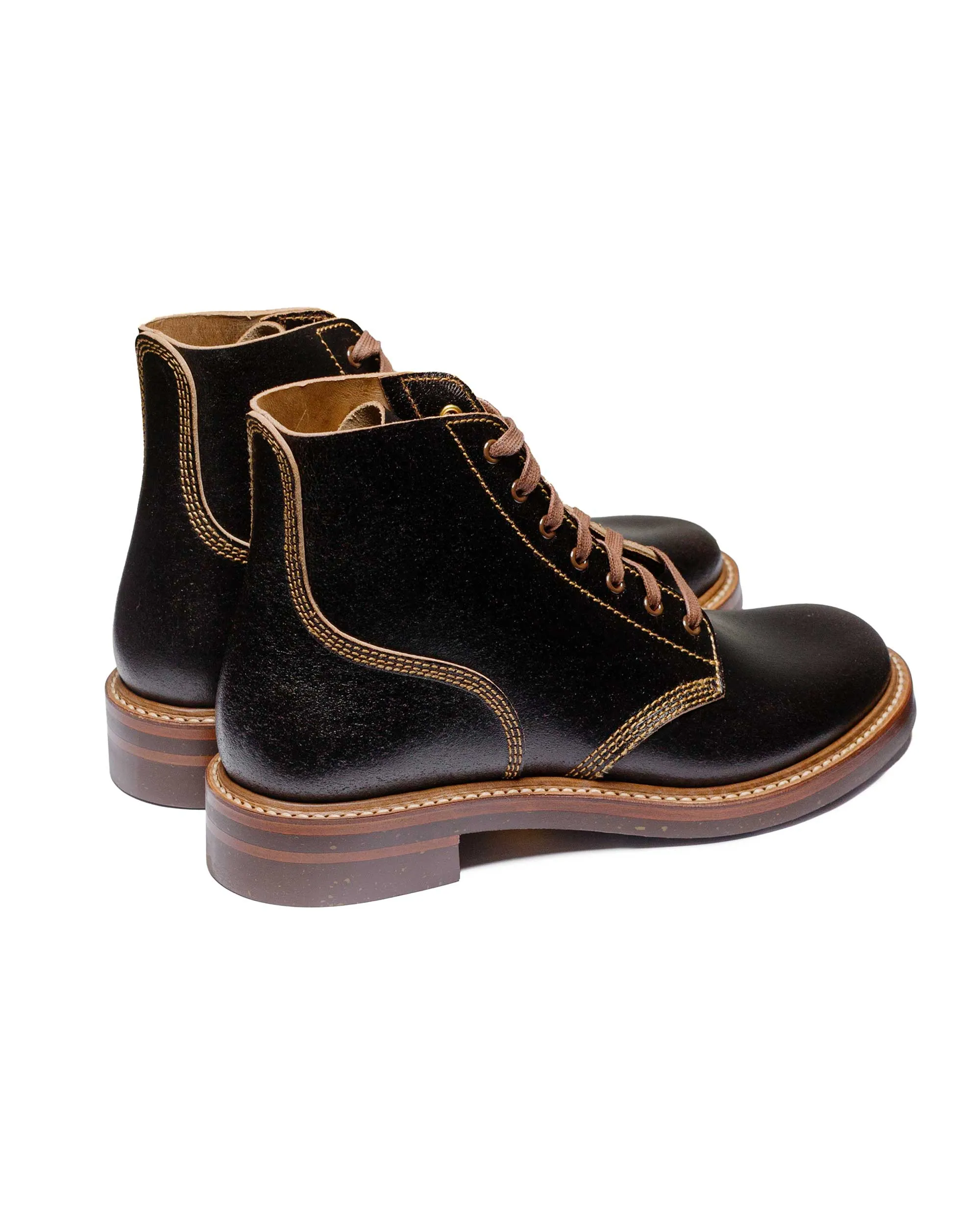John Lofgren Bootmaker M-43 Dienstschuhe Horween Wachs-Flesh Dunkelbraun