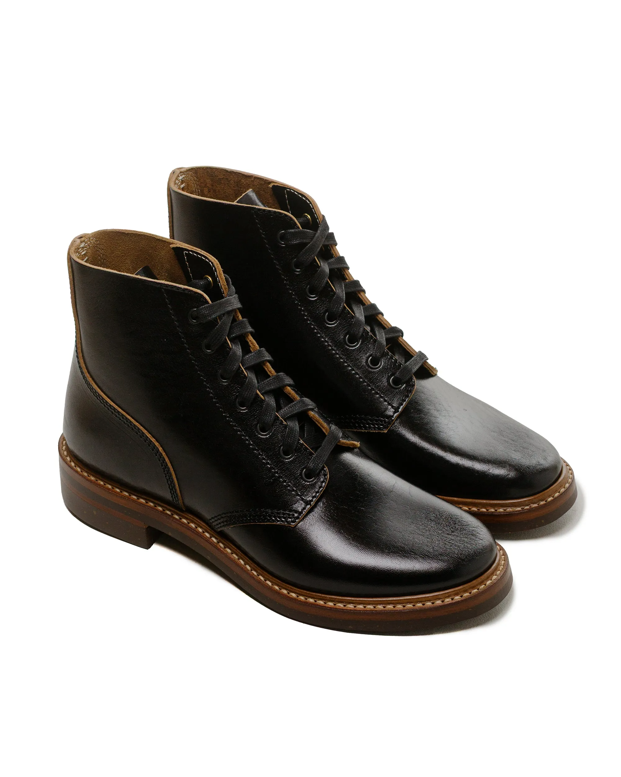 John Lofgren Bootmaker M-43 Dienstschuhe Shinki Hikaku Schwarz/Tee-Core Pferdehinterleder