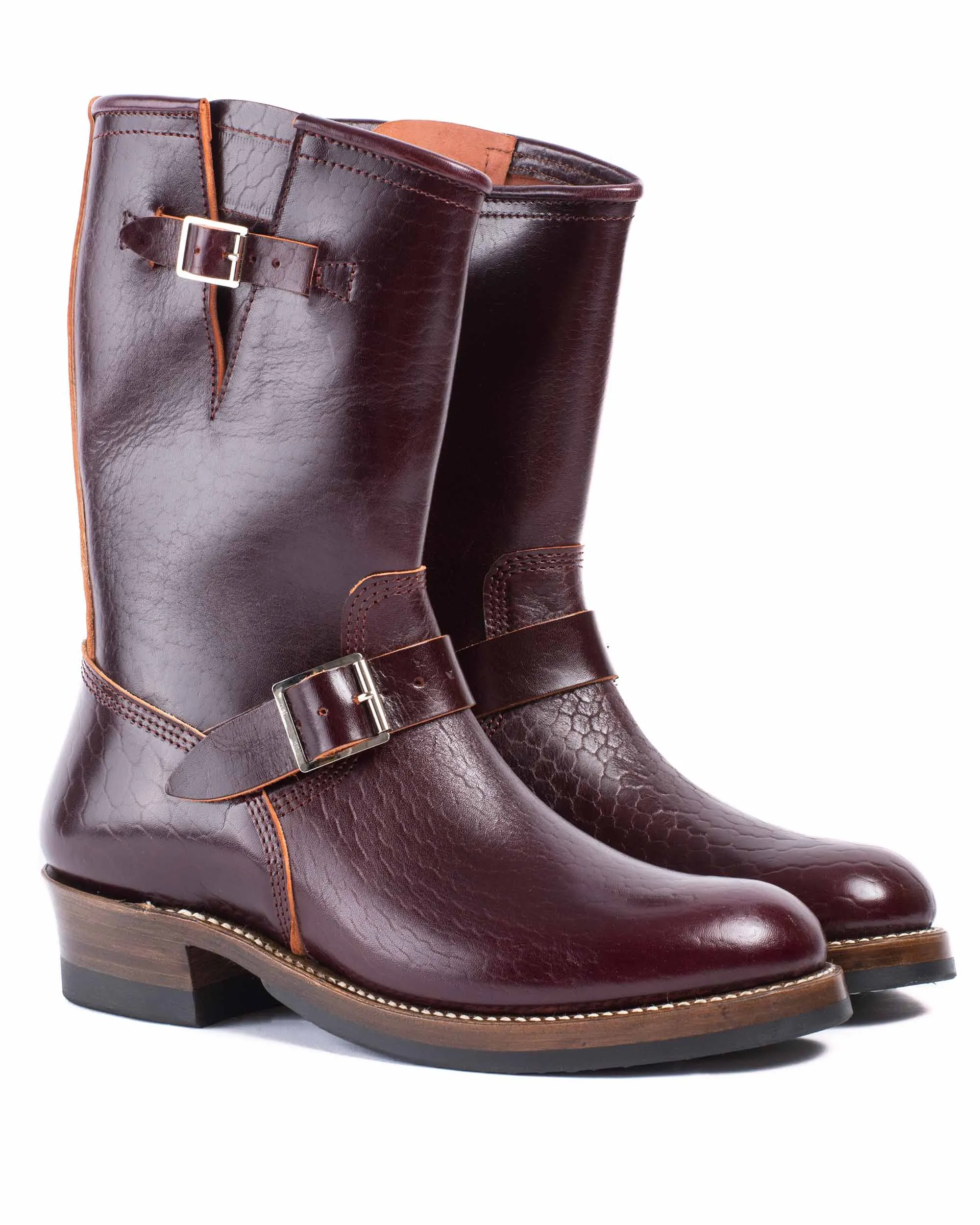 John Lofgren Bootmaker Wabash Ingenieurstiefel Shinki Hikaku Pferdehinterleder Burgunder