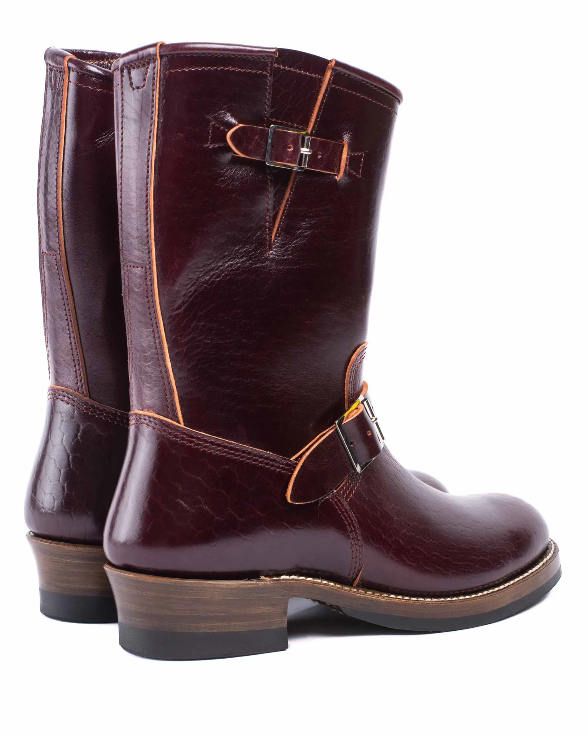 John Lofgren Bootmaker Wabash Ingenieurstiefel Shinki Hikaku Pferdehinterleder Burgunder