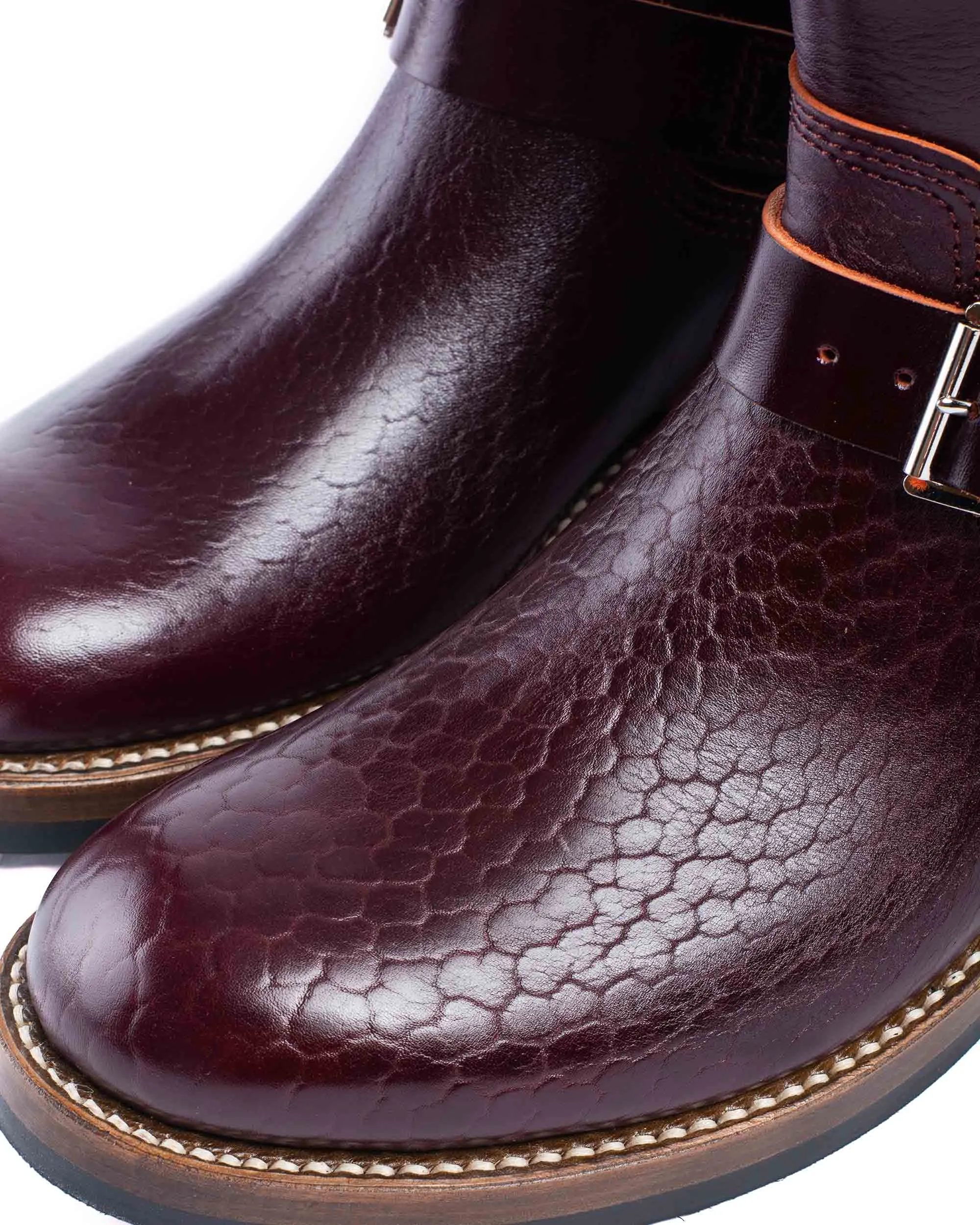 John Lofgren Bootmaker Wabash Ingenieurstiefel Shinki Hikaku Pferdehinterleder Burgunder