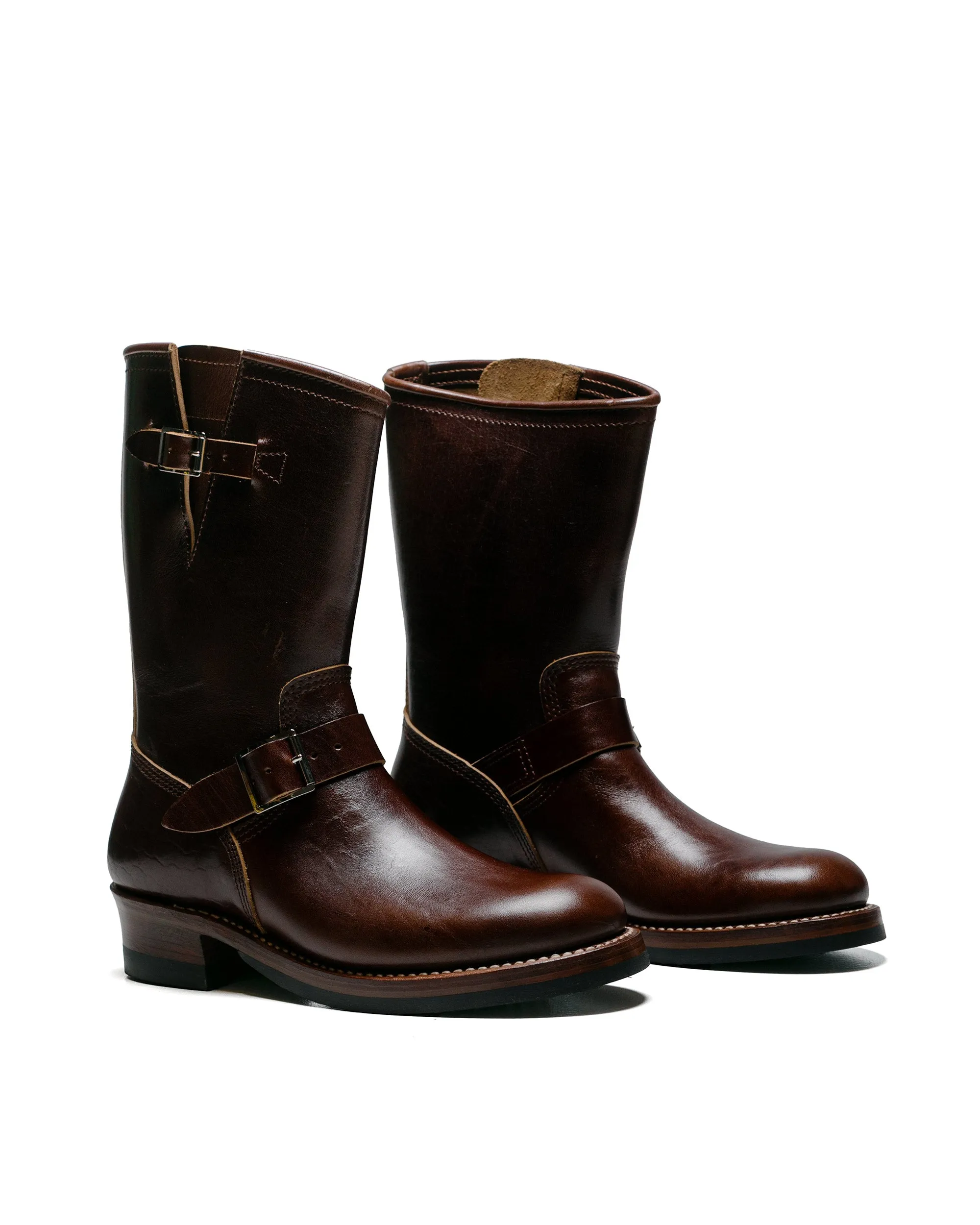 John Lofgren Bootmaker Wabash Engineer Boots Shinki Hikaku Pferdehinterleder Dunkelbraun