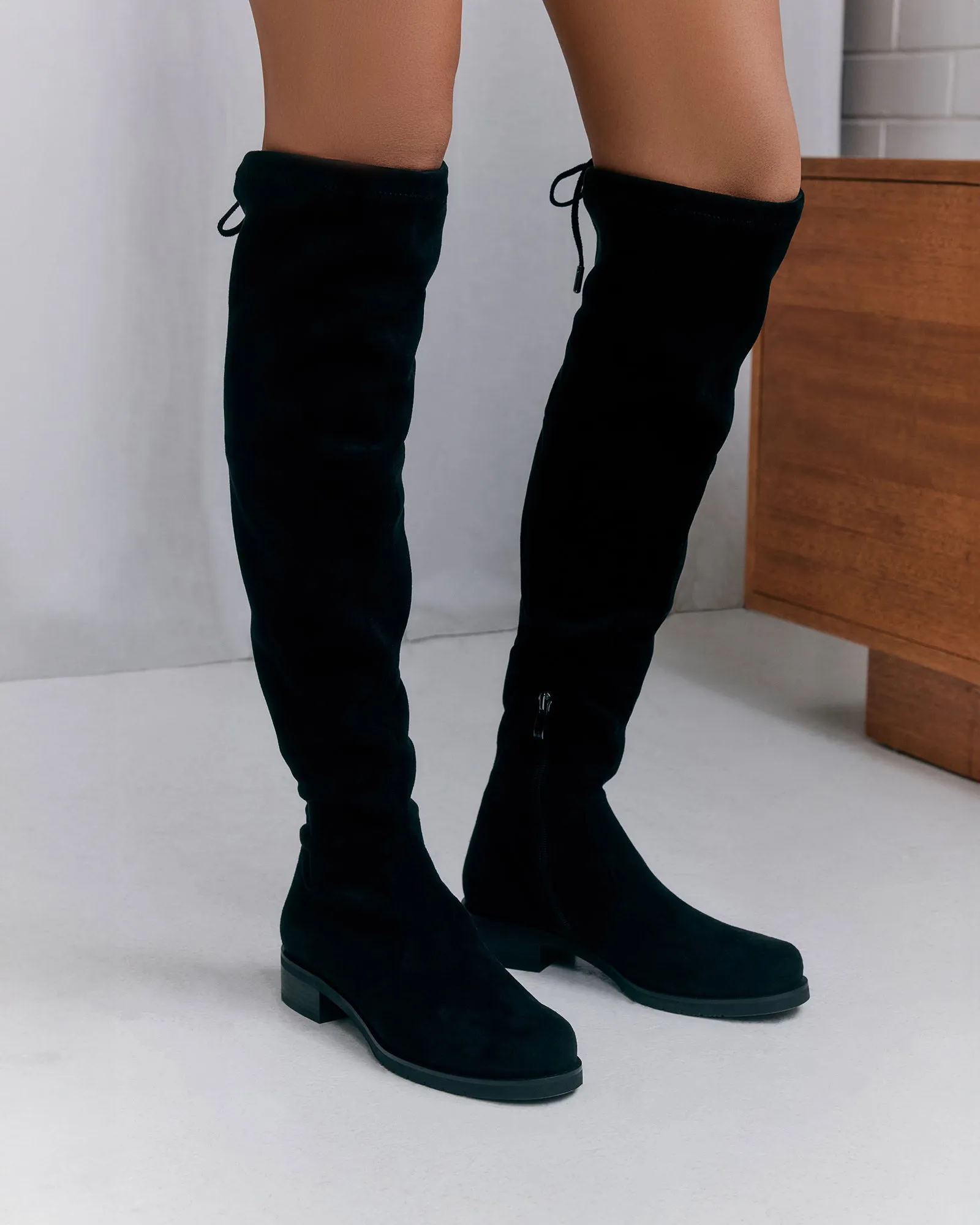 JOSIE ÜBERKNIE-STIEFEL SCHWARZ