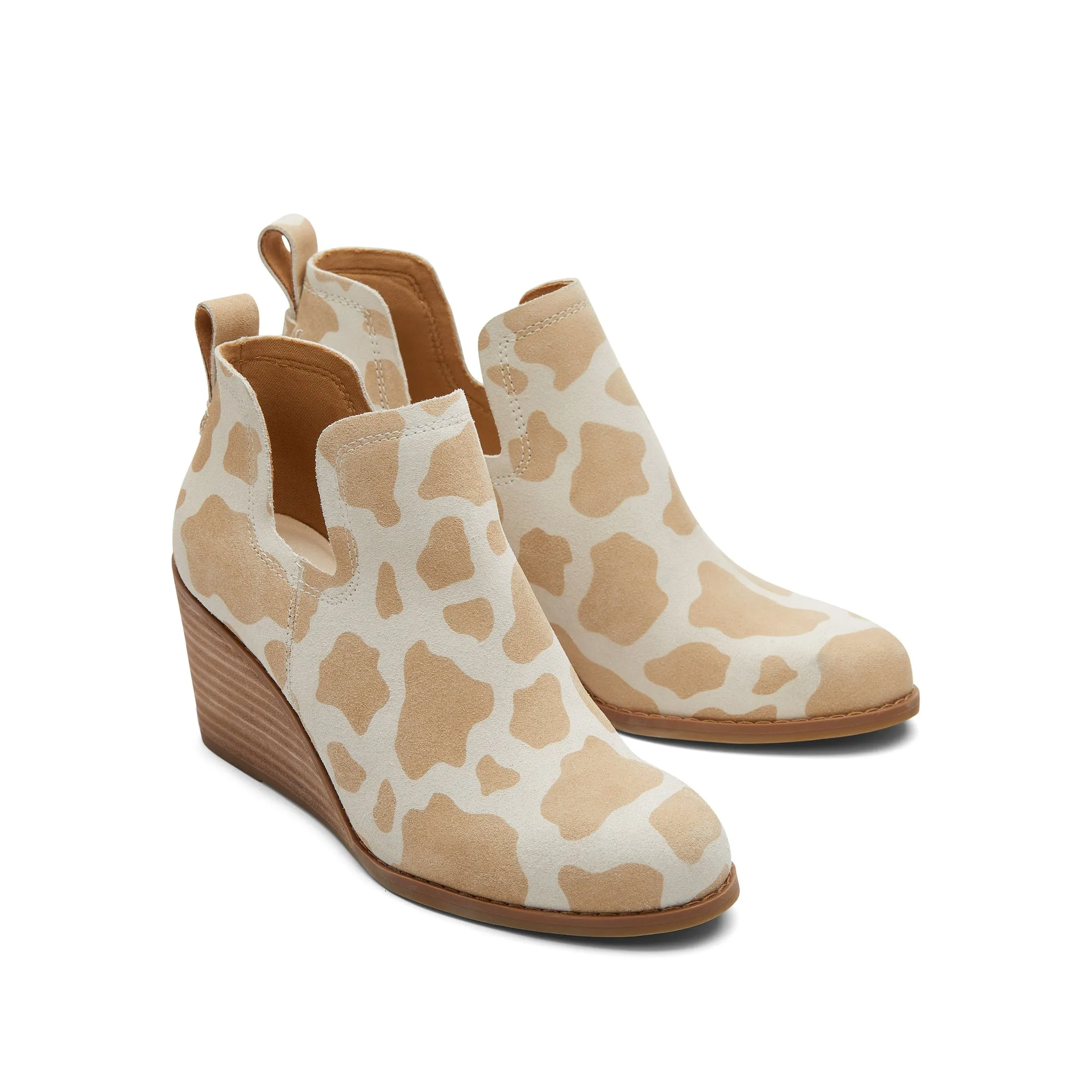 Kallie Keilabsatz-Stiefelette im Kuhfell-Print