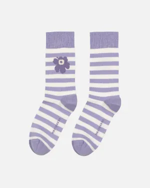 Kasvaa Tasaraita Unikko Kiosk Socken Kleidung_Marimekko