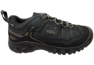 Keen Mens Targhee IV Waterproof Hiking Shoes Triple Black Keen Shoes