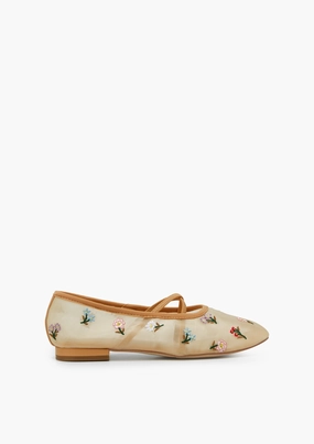 Kennedy Flat Ballerinas Beige