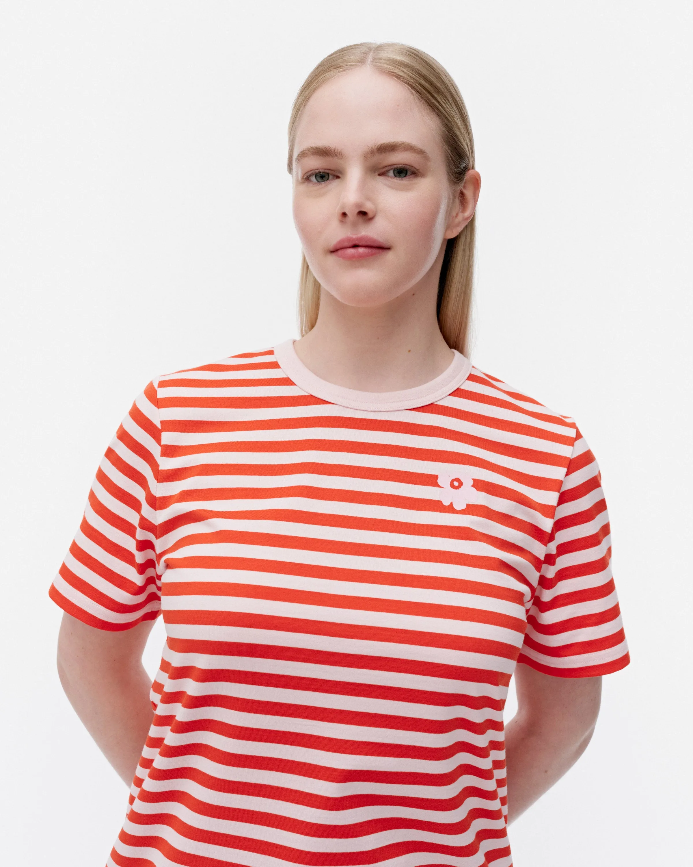 Kioski Tasaraita Unikko Kurzarmoberteil 63cm Kleidung_Marimekko