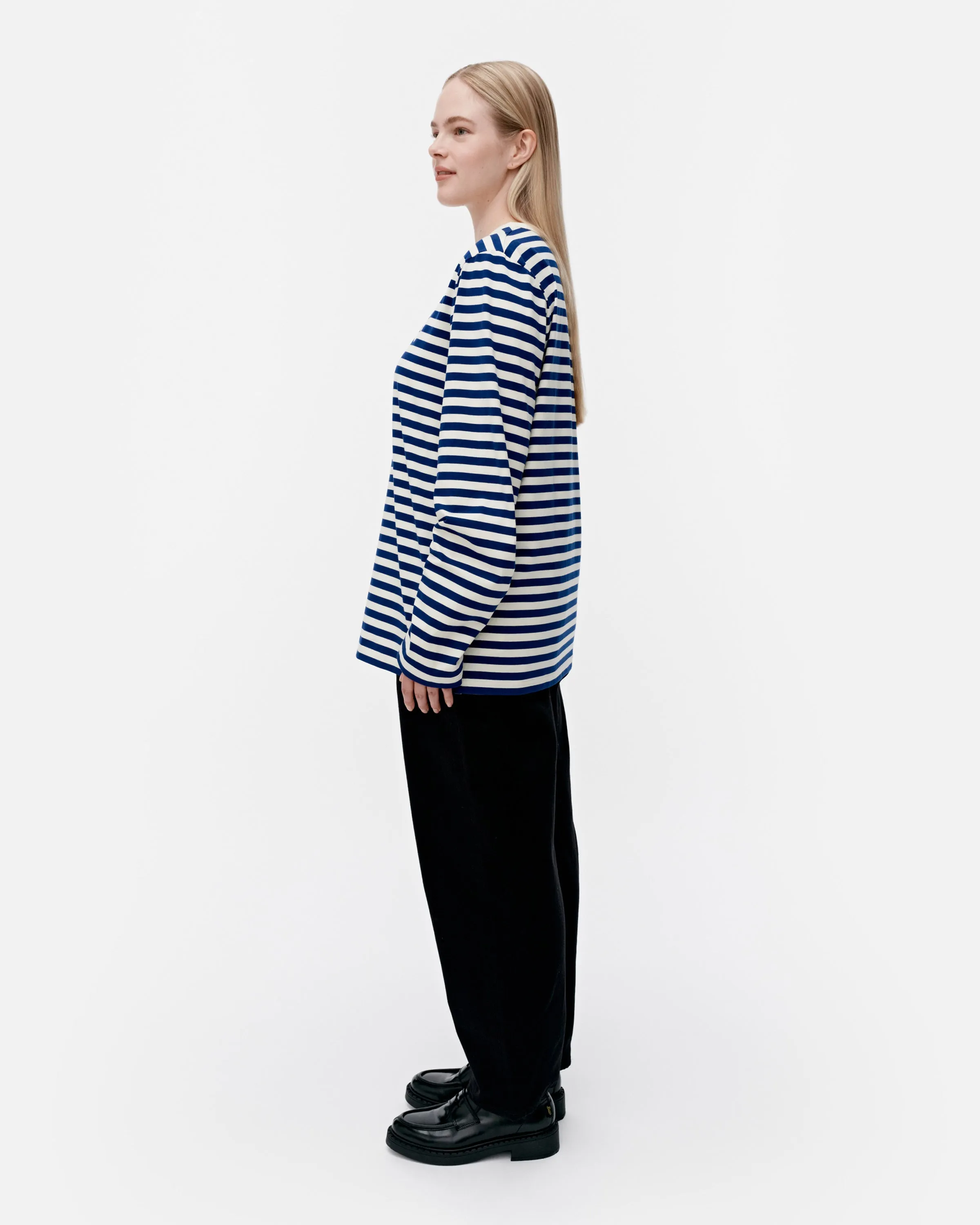 Kioski Tasaraita Unisex Unikko Langarm-Shirt 71cm Bekleidung_Marimekko