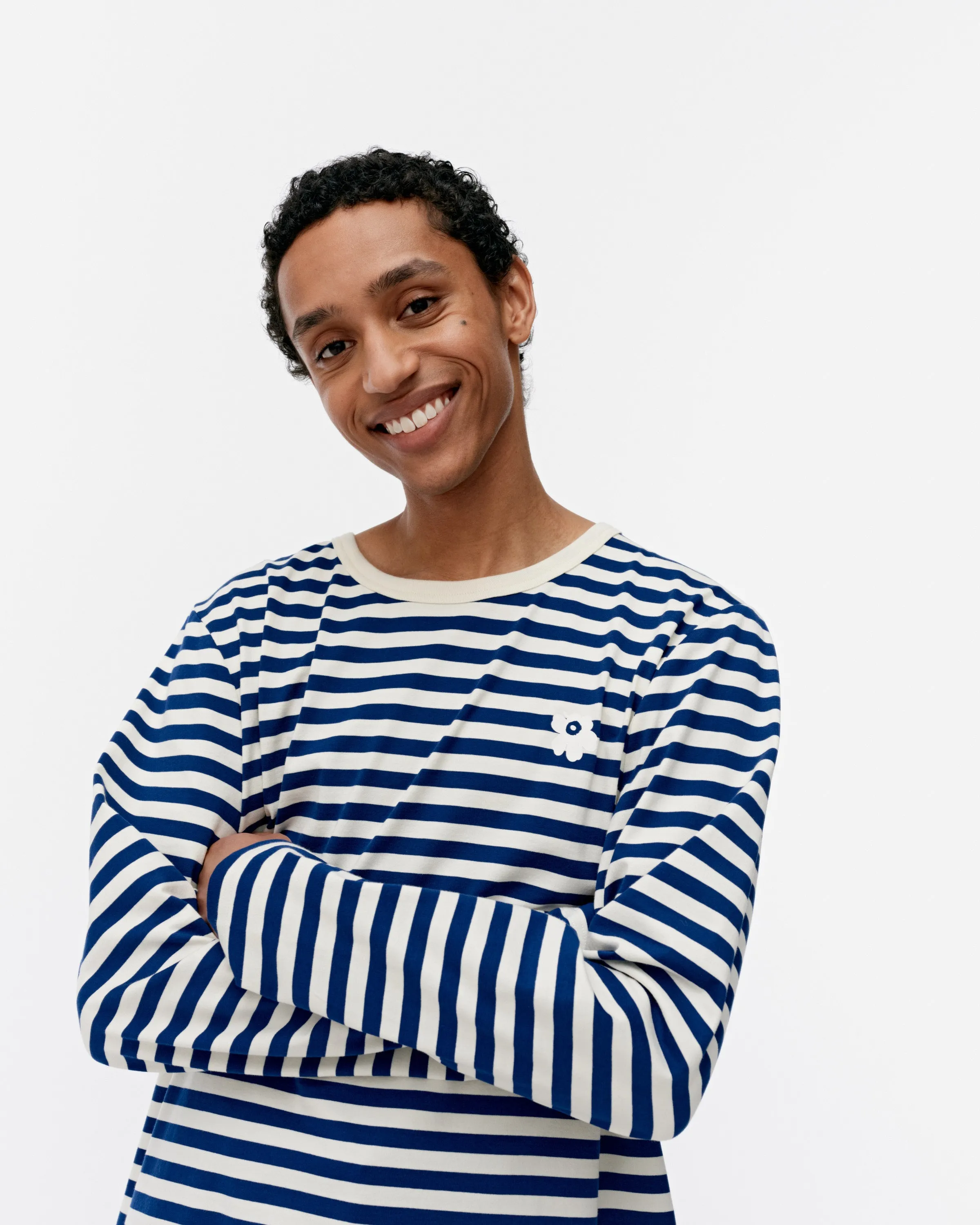 Kioski Tasaraita Unisex Unikko Langarm-Shirt 71cm Bekleidung_Marimekko