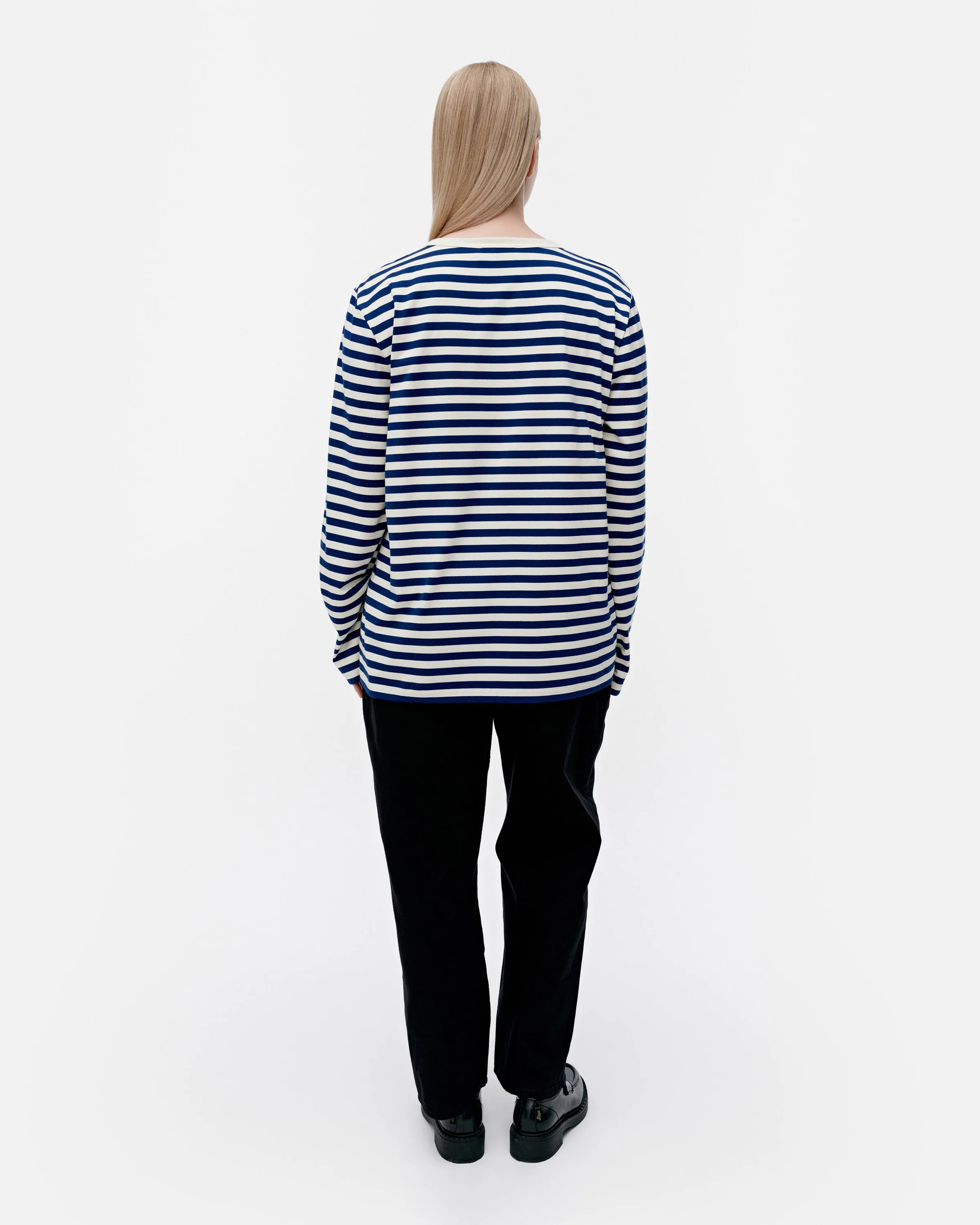 Kioski Tasaraita Unisex Unikko Langarm-Shirt 71cm Bekleidung_Marimekko