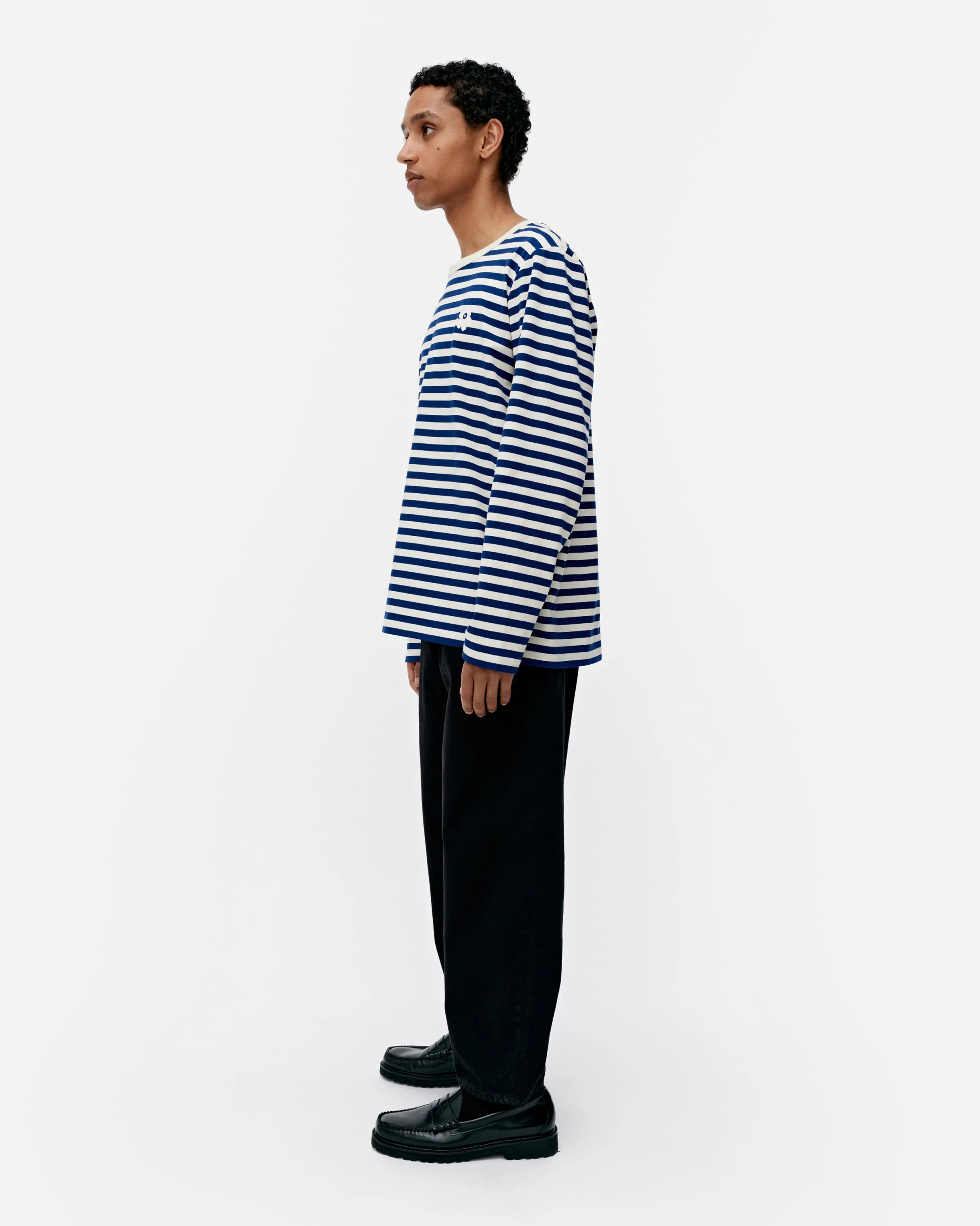 Kioski Tasaraita Unisex Unikko Langarm-Shirt 71cm Bekleidung_Marimekko