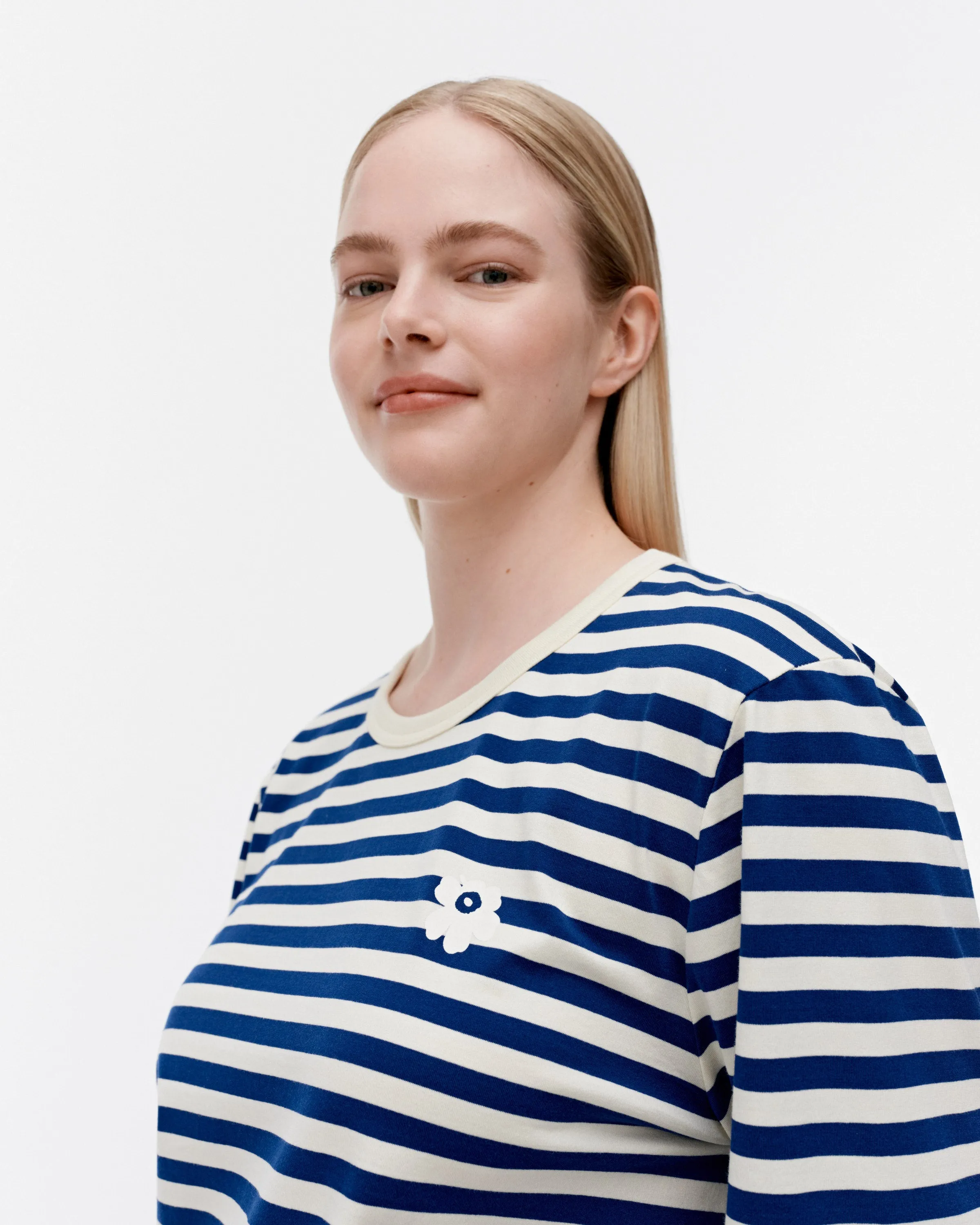 Kioski Tasaraita Unisex Unikko Langarm-Shirt 71cm Bekleidung_Marimekko