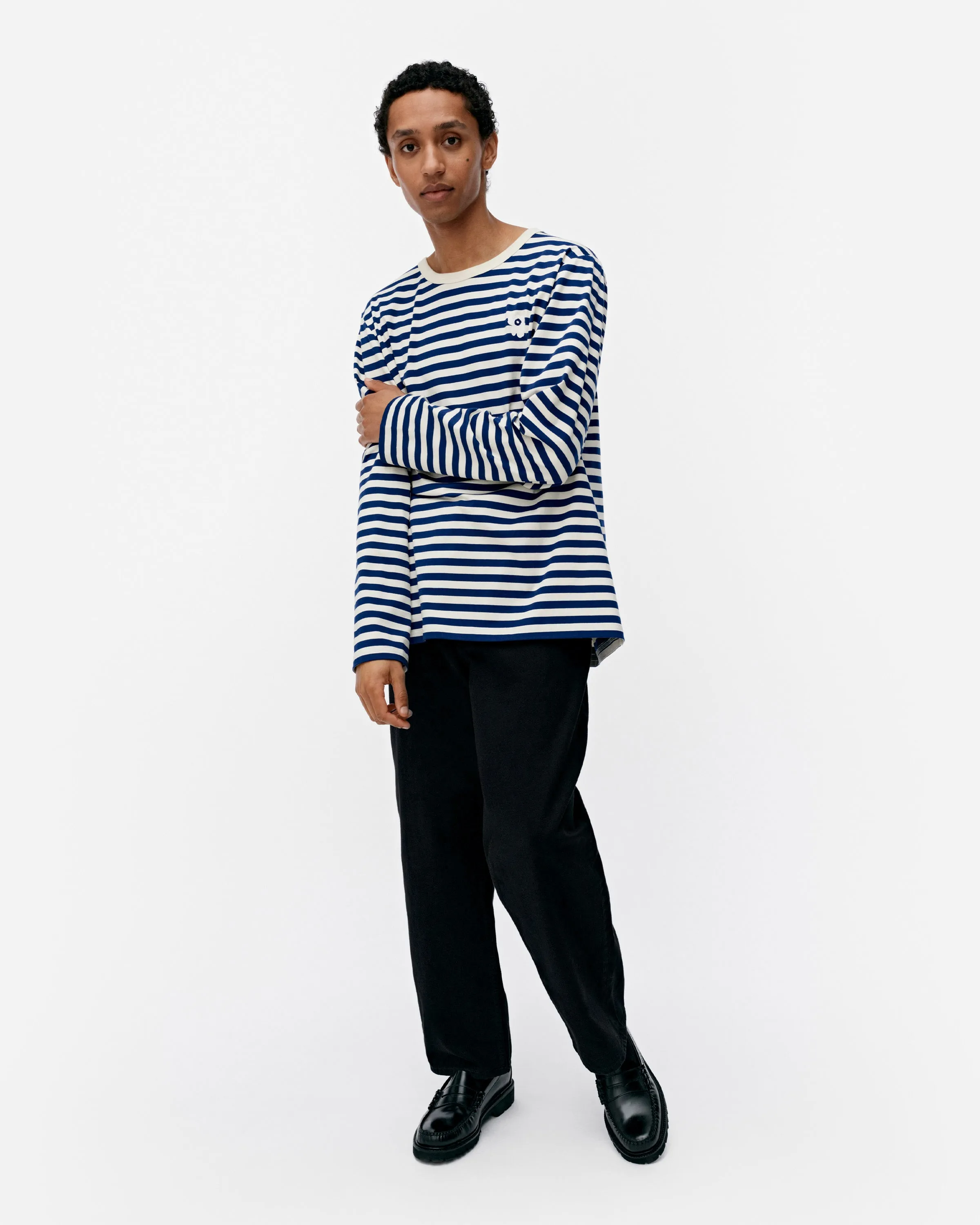 Kioski Tasaraita Unisex Unikko Langarm-Shirt 71cm Bekleidung_Marimekko