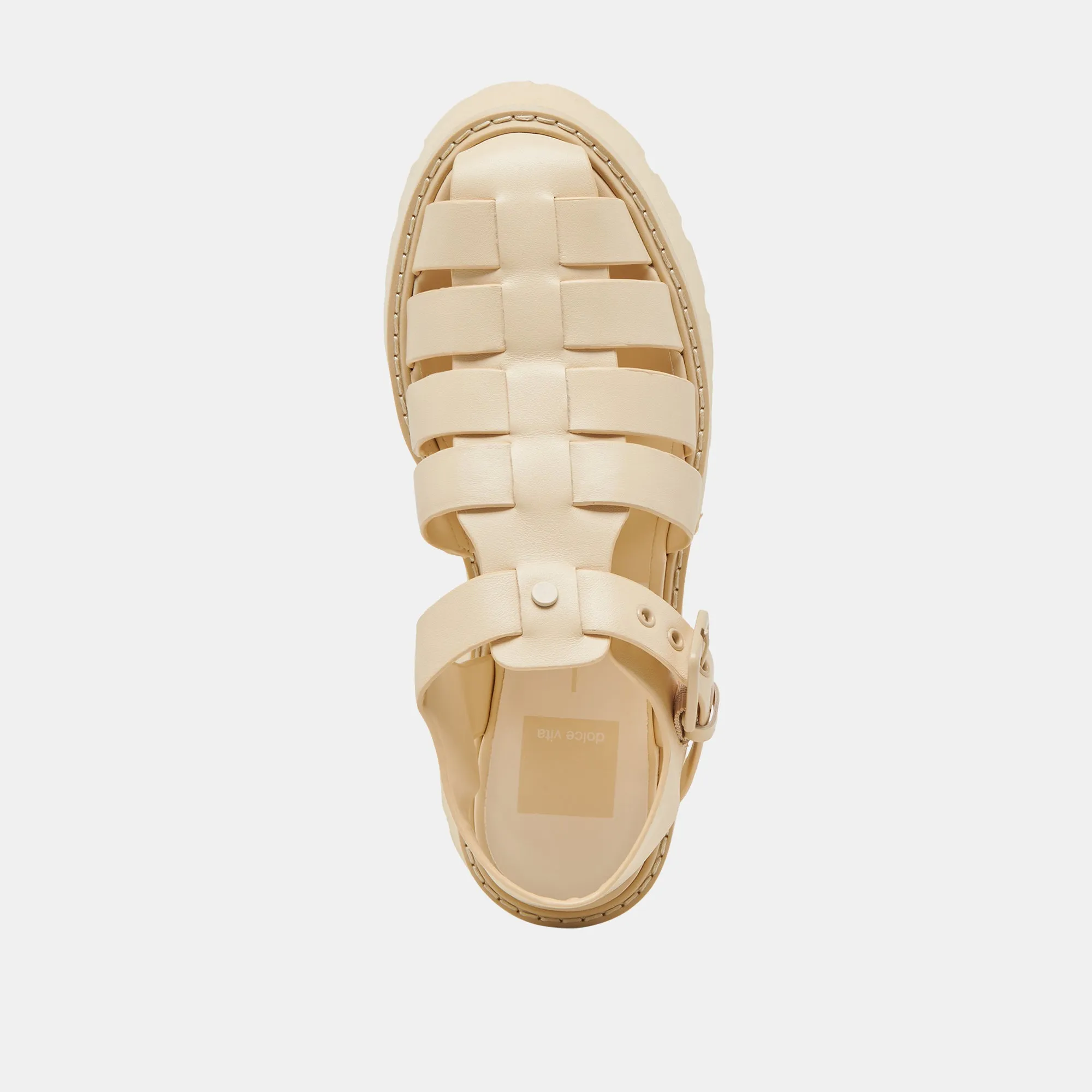 LASLY TONALE SANDALEN HELLGELB LEDER