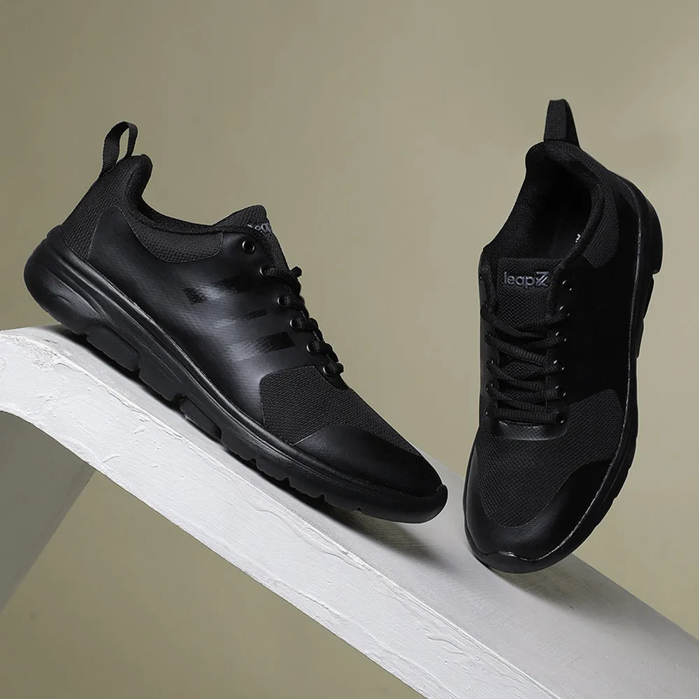 Leap7x Schwarze Freizeitschnürschuhe Für Männer TRIVSKO-2E Von Liberty