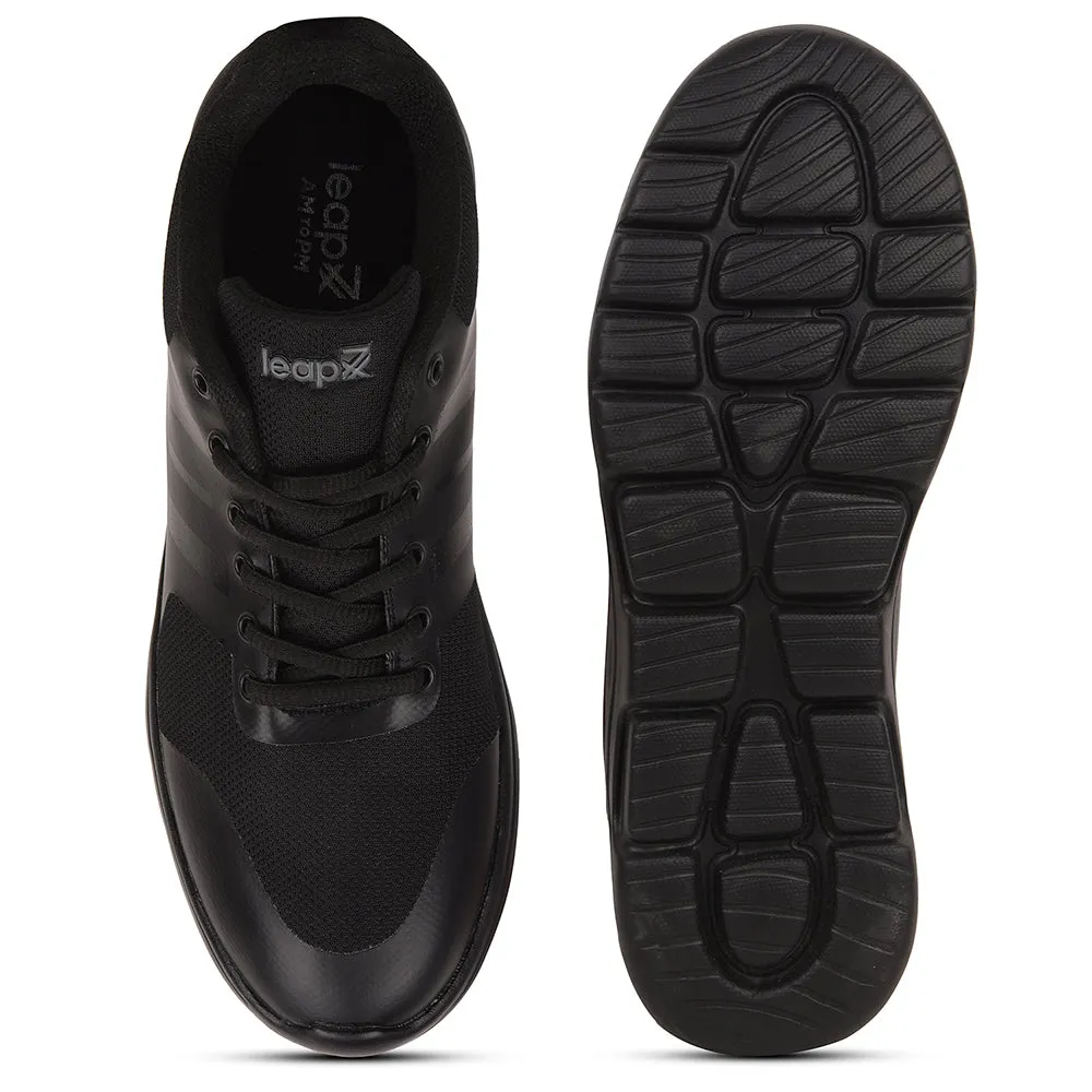 Leap7x Schwarze Freizeitschnürschuhe Für Männer TRIVSKO-2E Von Liberty