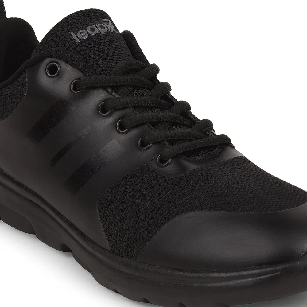 Leap7x Schwarze Freizeitschnürschuhe Für Männer TRIVSKO-2E Von Liberty