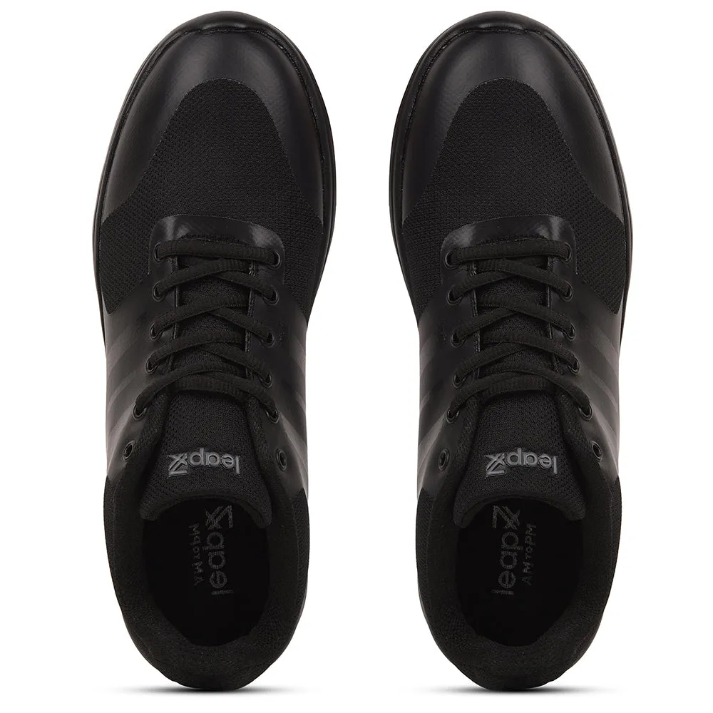 Leap7x Schwarze Freizeitschnürschuhe Für Männer TRIVSKO-2E Von Liberty