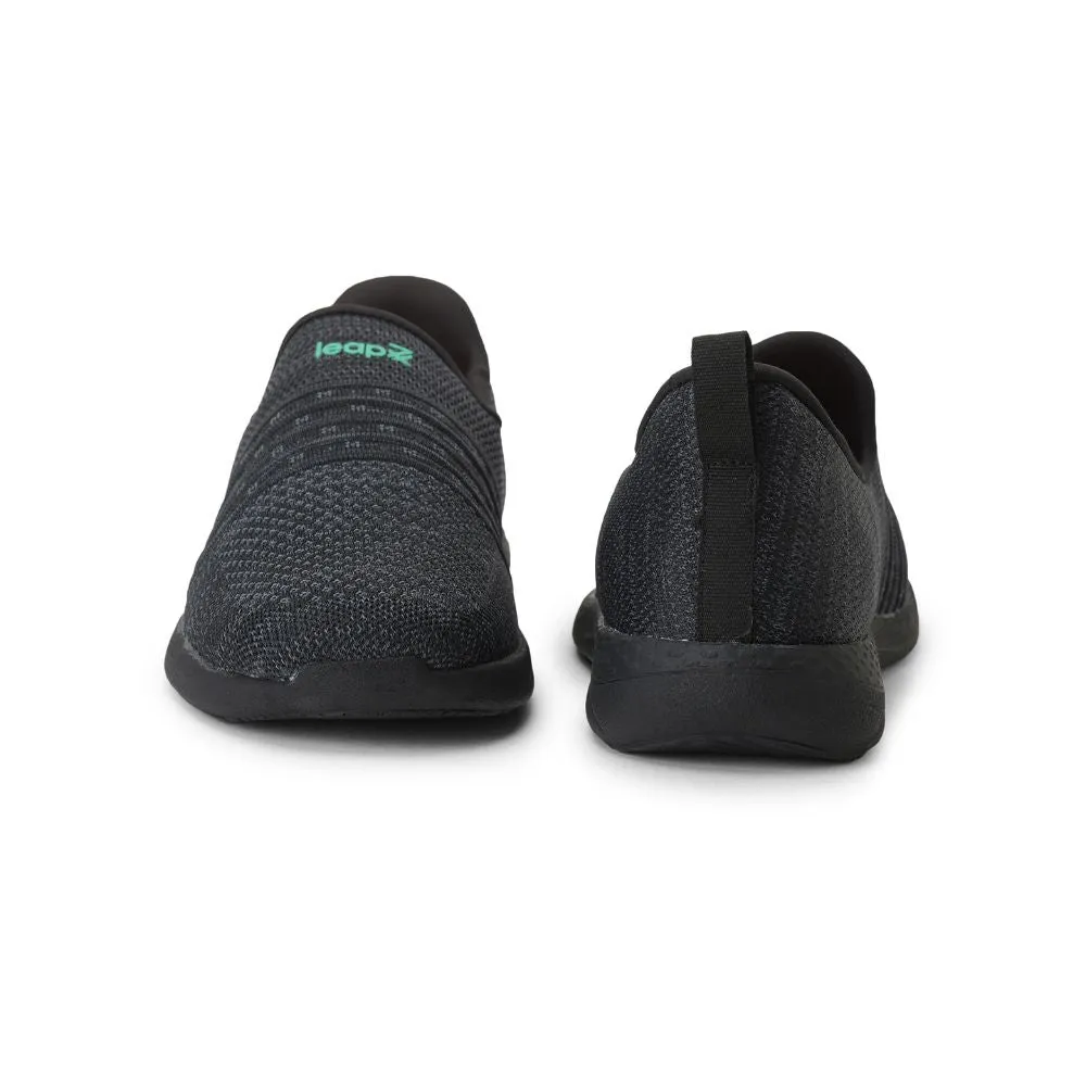 Leap7x Casual Schwarzer Schnürsenkelloser Schuh Für Herren RORY-12 Von Liberty