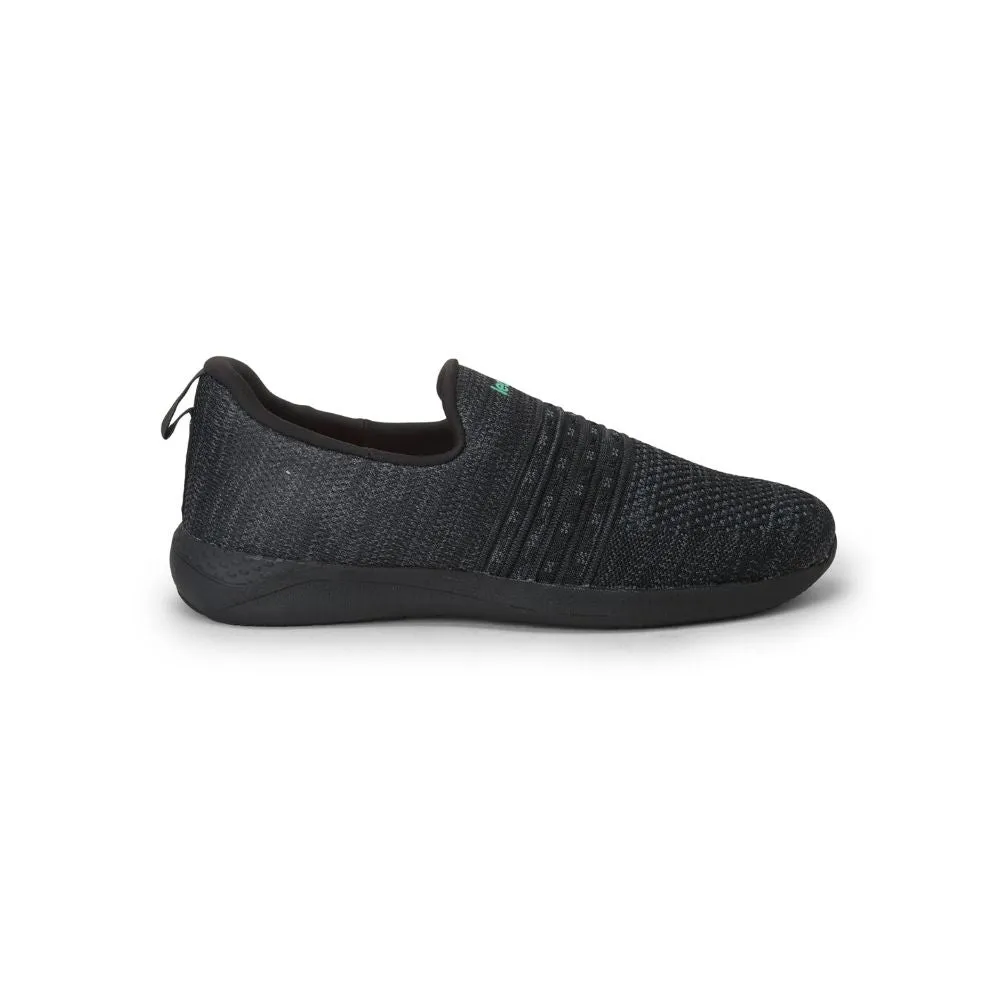 Leap7x Casual Schwarzer Schnürsenkelloser Schuh Für Herren RORY-12 Von Liberty