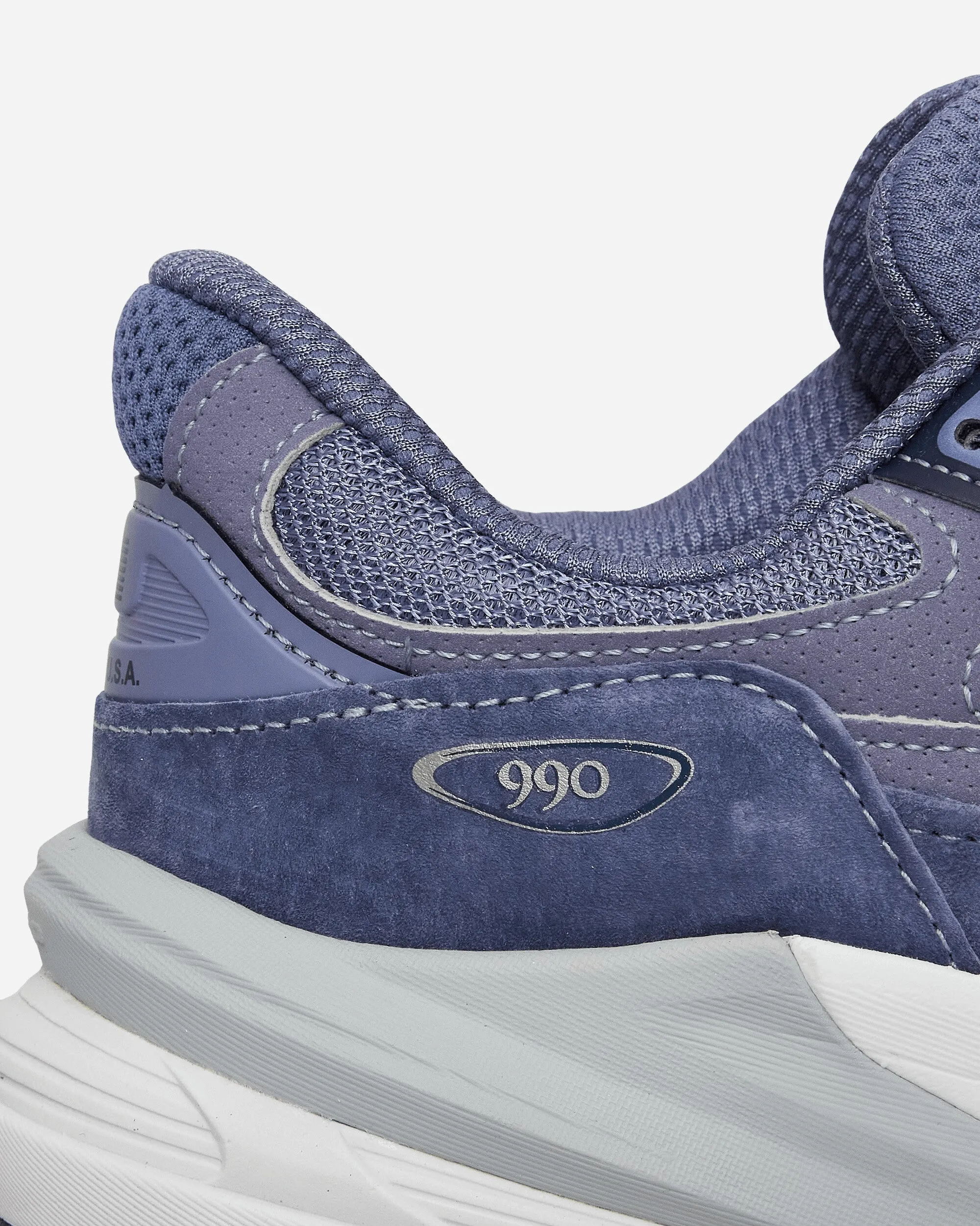In den USA hergestellte 990v6 Sneakers in Lila / Marineblau