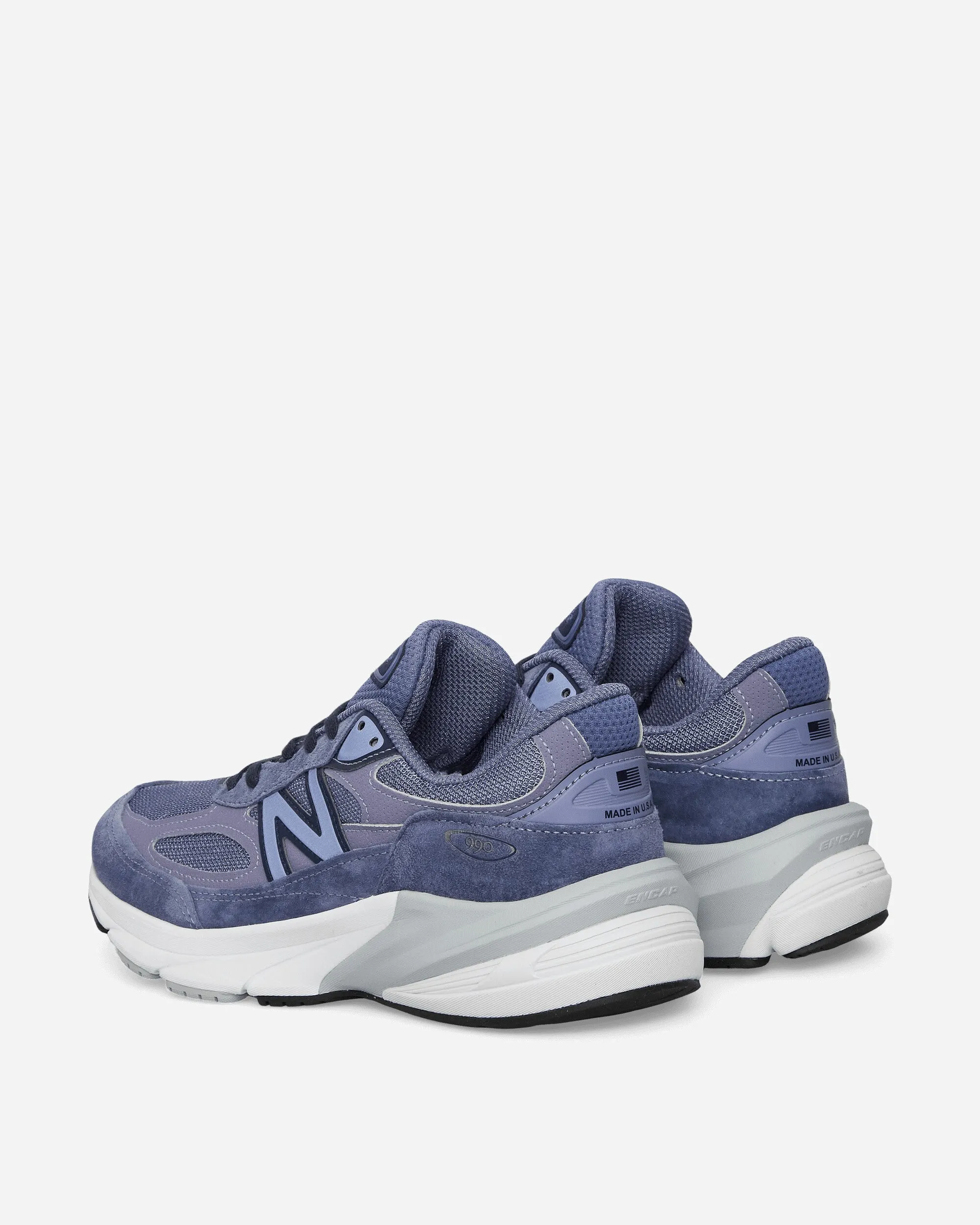 In den USA hergestellte 990v6 Sneakers in Lila / Marineblau