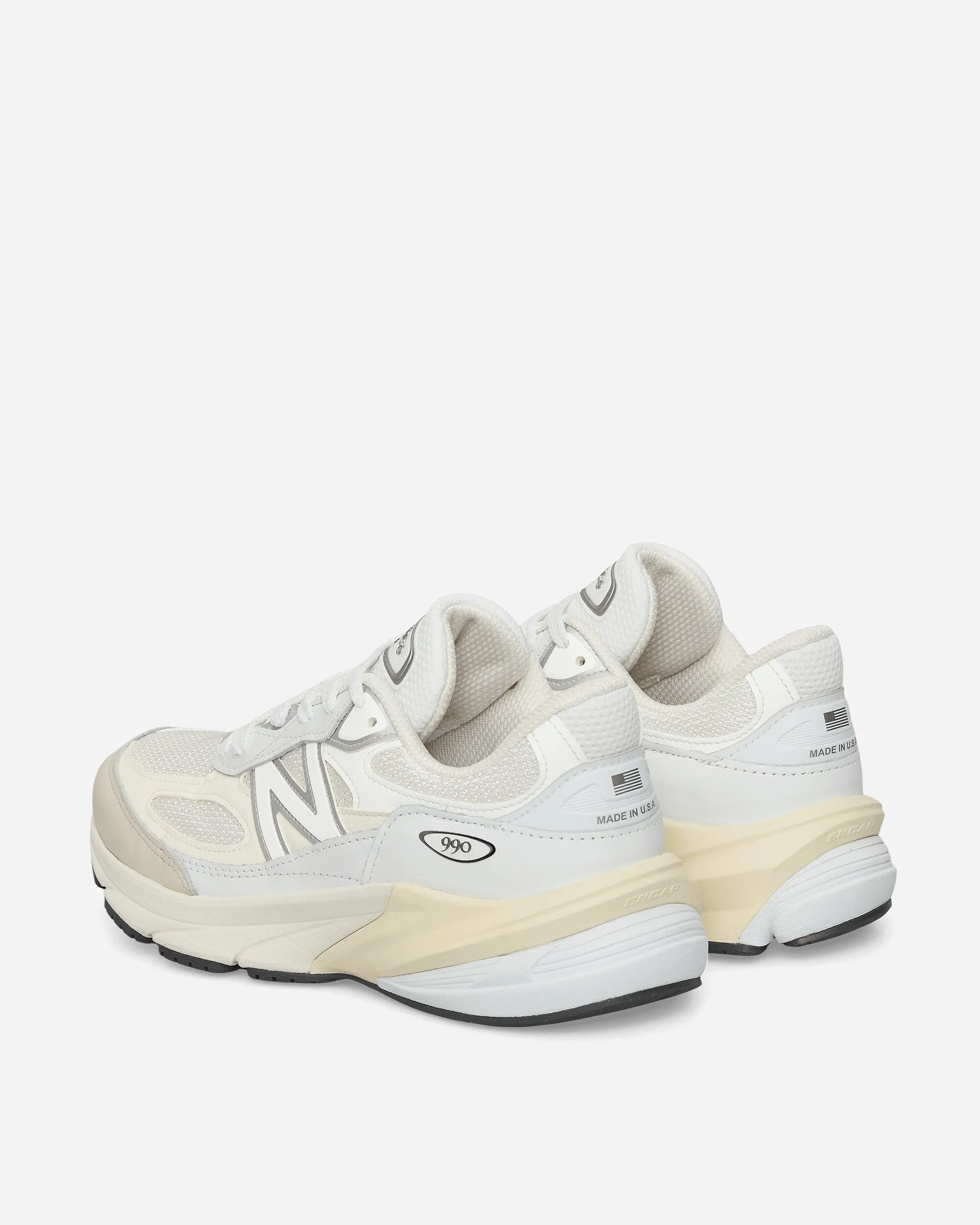 In den USA hergestellte 990v6 Sneakers Weiß / Meersalz