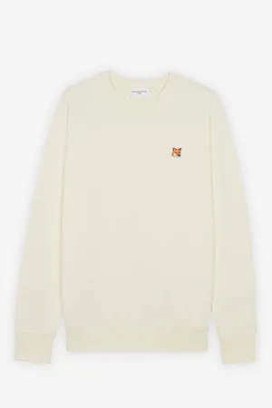 Maisfox Kopf-Patch Classic Sweatshirt Ecru