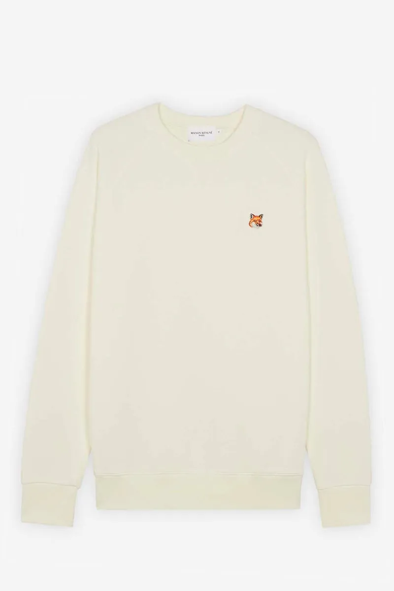 Maisfox Kopf-Patch Classic Sweatshirt Ecru
