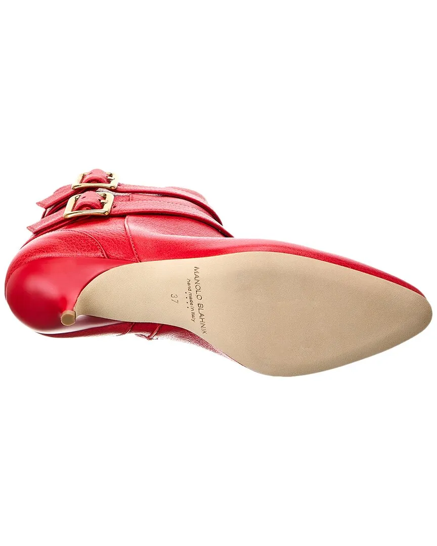 Manolo Blahnik Alciona 50 Leder-Stiefeletten_Manolo-Blahnik