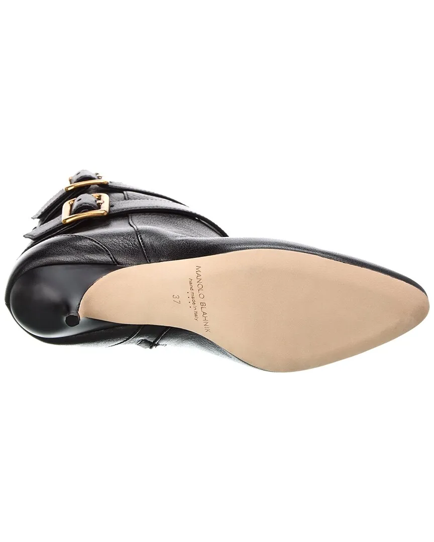Manolo Blahnik Alciona 50 Leder-Stiefeletten_Manolo-Blahnik