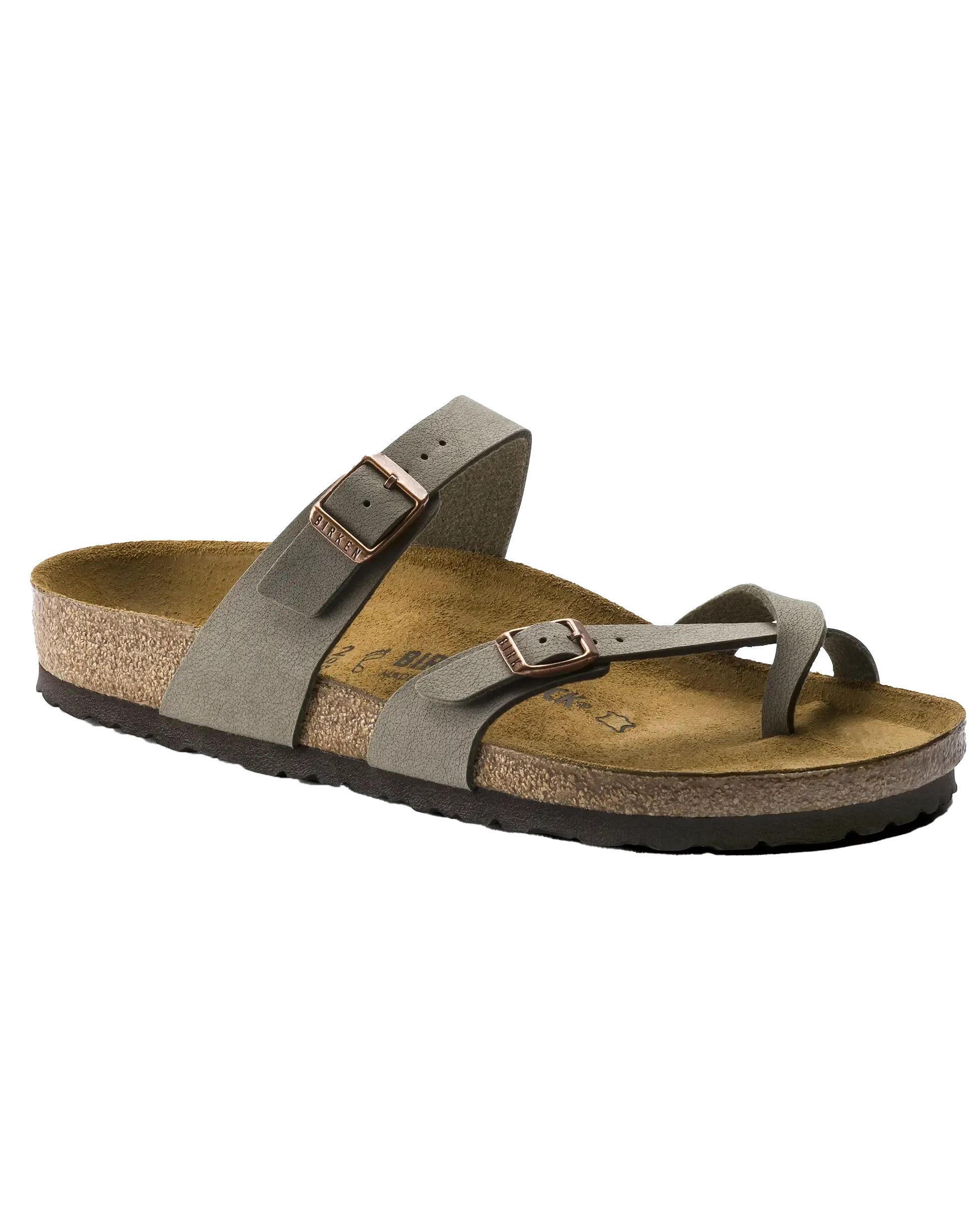 Mayari Birko-Flor Nubuck Sandalen in Stein