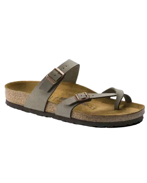 Mayari Birko-Flor Nubuck Sandalen in Stein