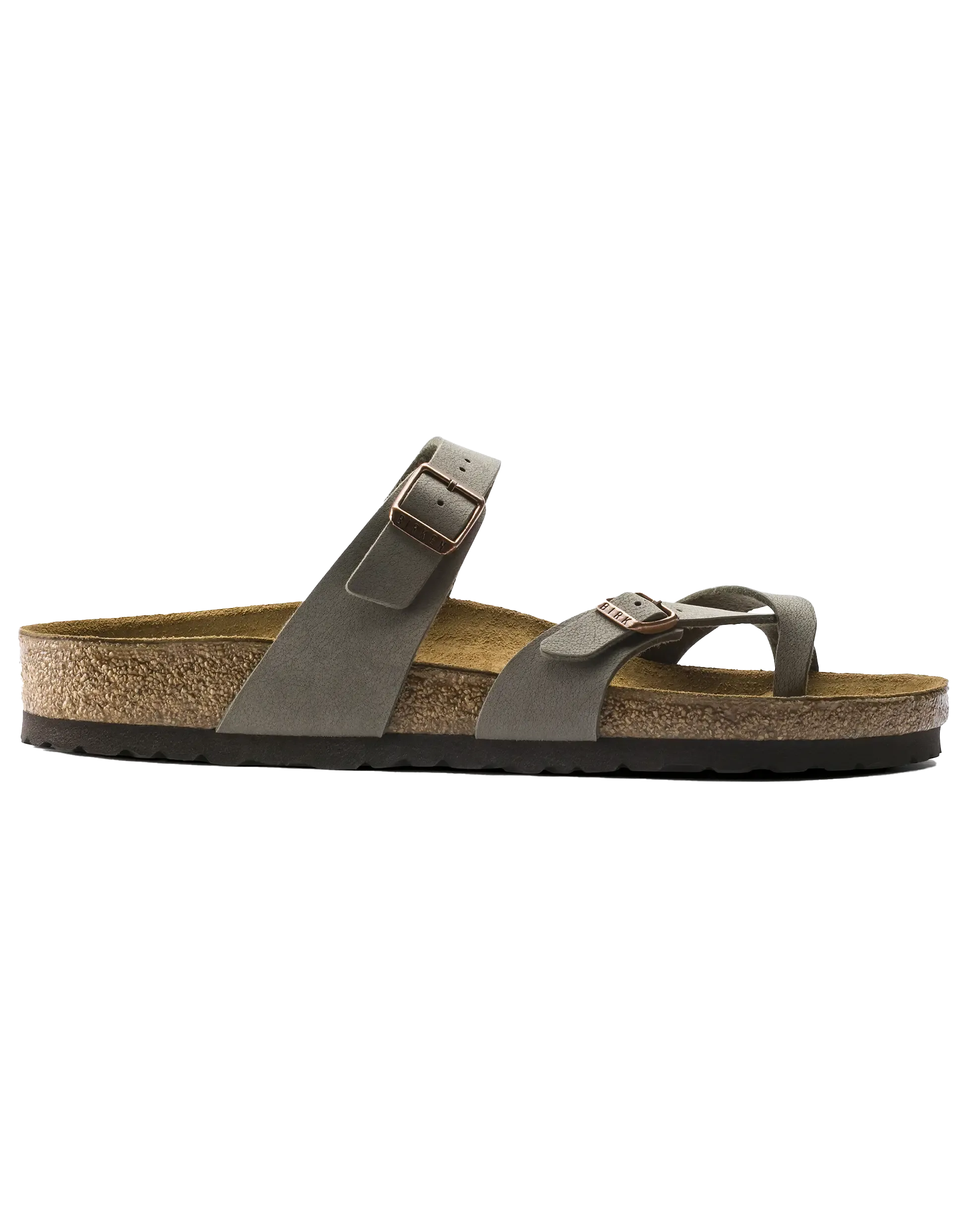 Mayari Birko-Flor Nubuck Sandalen in Stein