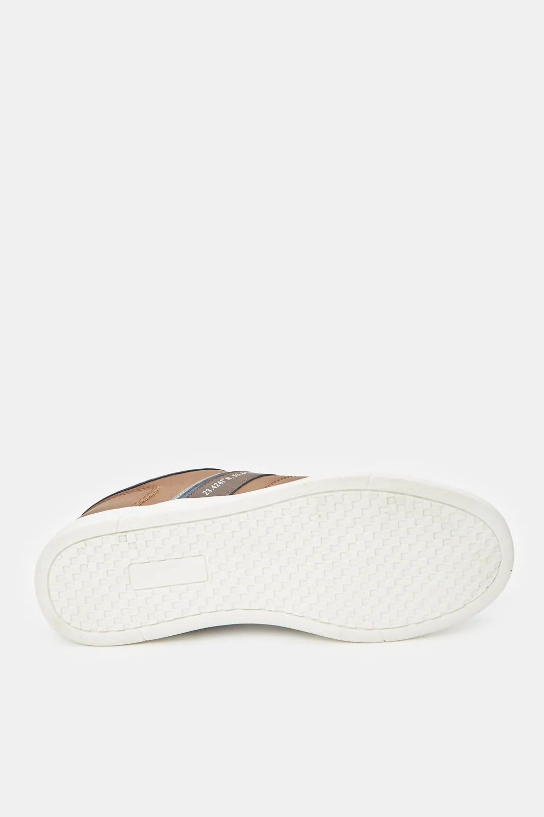 Herren Braune Gestreifte Sneakers