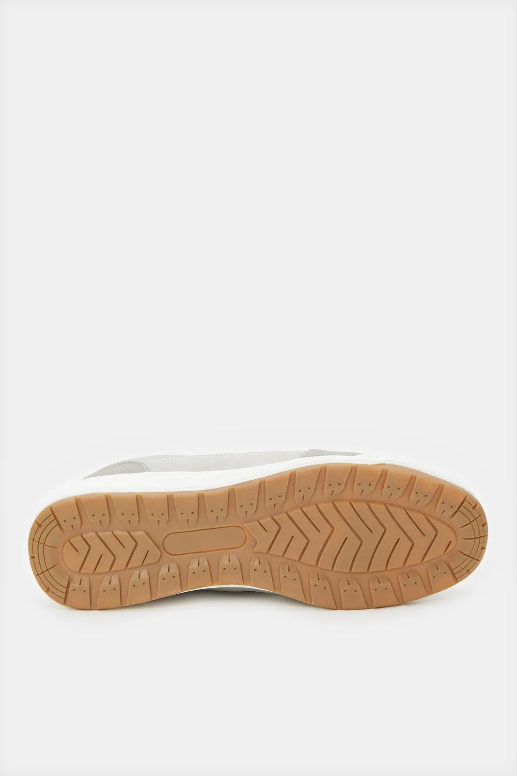 Herren Graue Material Block Sneakers