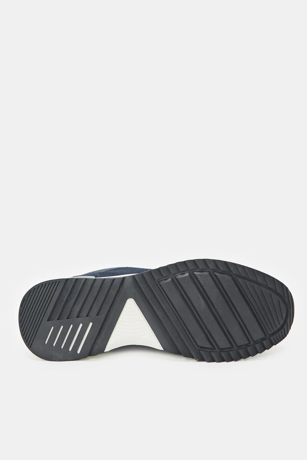 Herren Sneakers mit Navy Farbblock und Schnürung