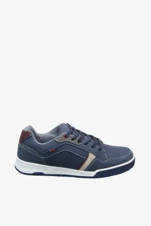 Herren Navy Material Block Sneakers