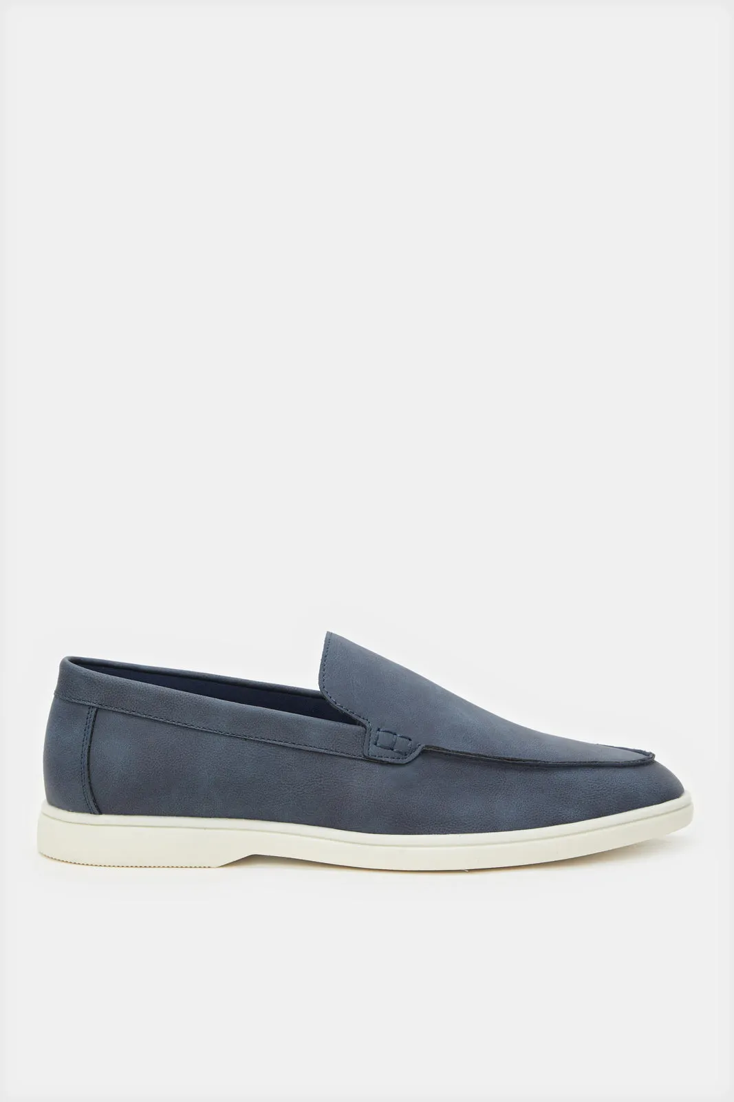 Herren Navy Strukturierte Loafers