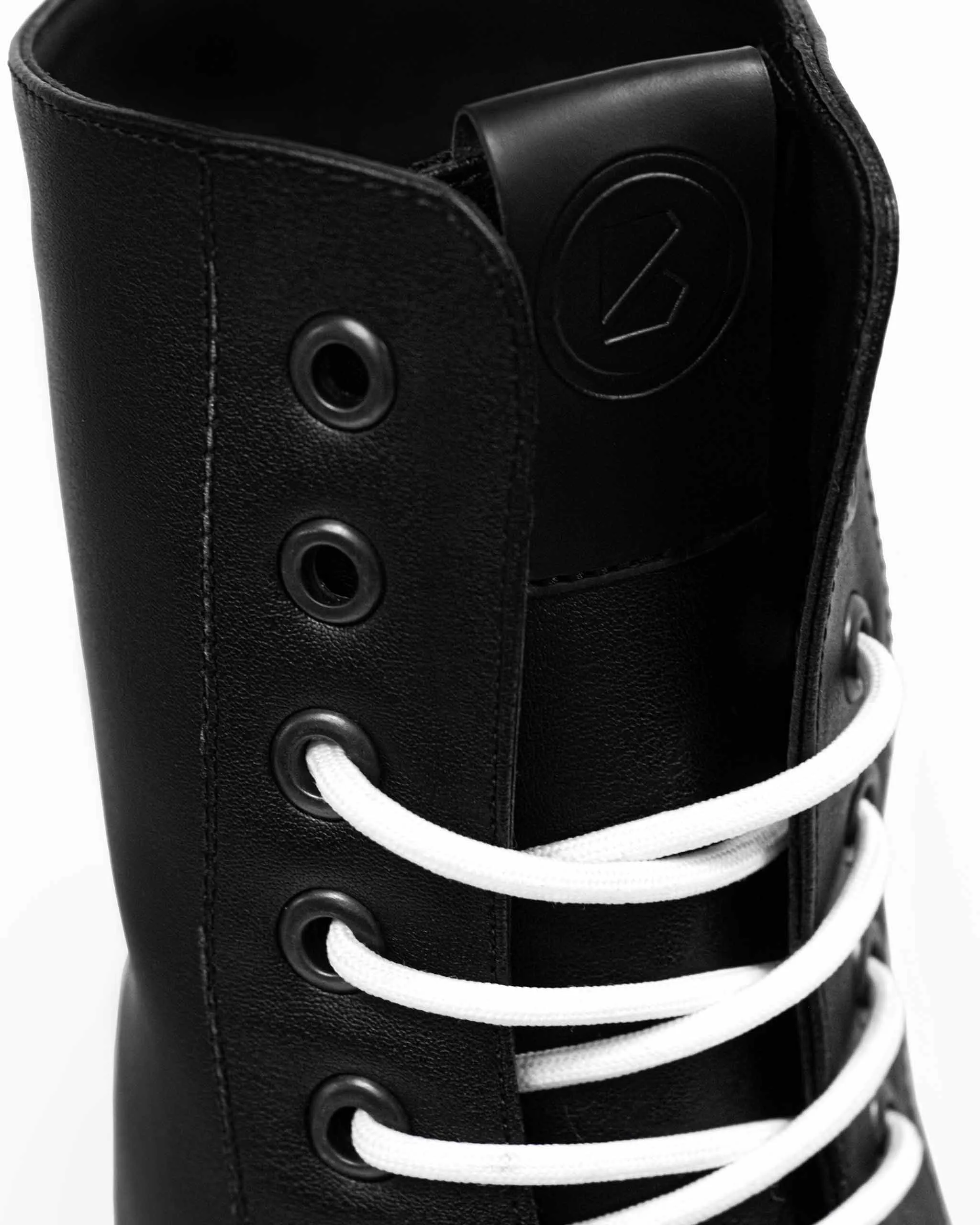 Herren Combat Workers Desserto® Kaktusleder Vegane Stiefel | Schwarz