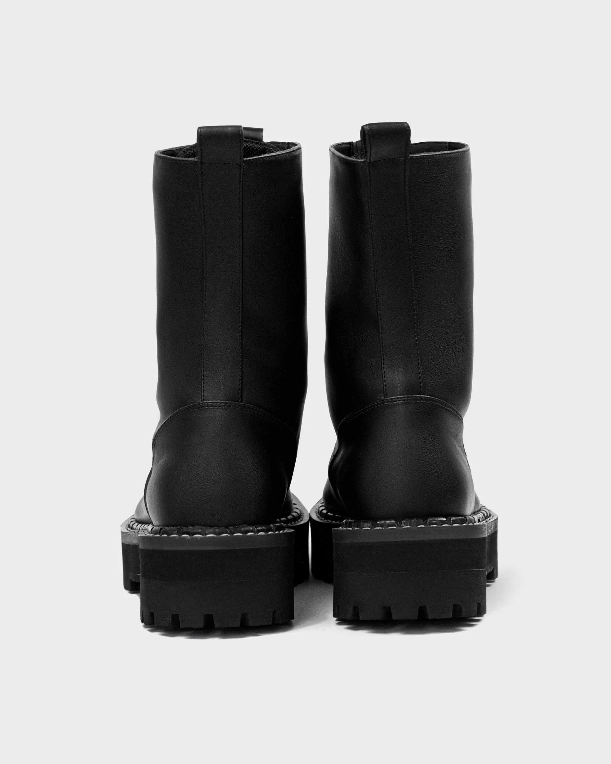 Herren Combat Workers Desserto® Kaktusleder Vegane Stiefel | Schwarz