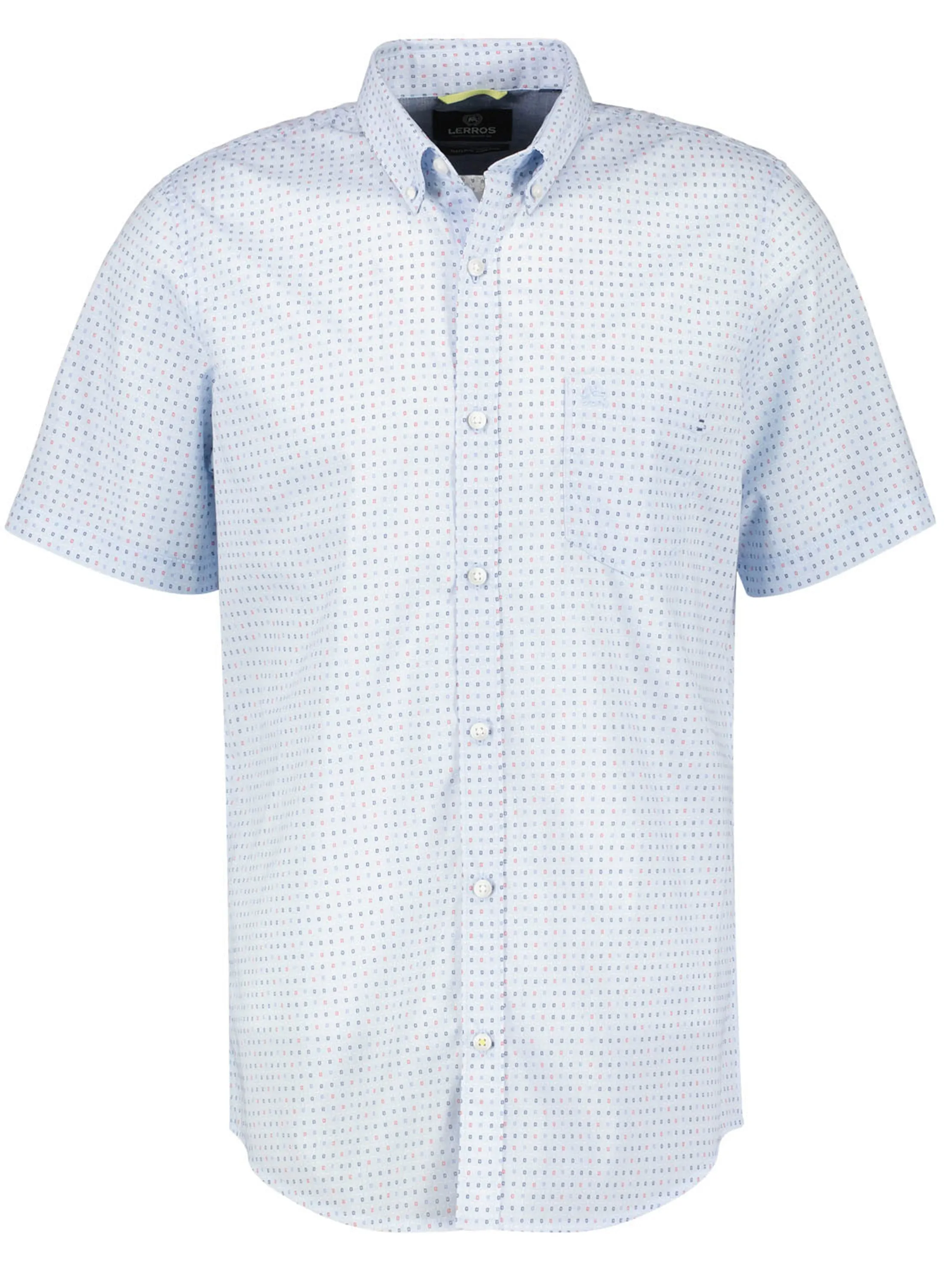 Herren Hemd mit grafischem Druck, Hellblau