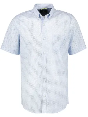 Herren Hemd mit grafischem Druck, Hellblau