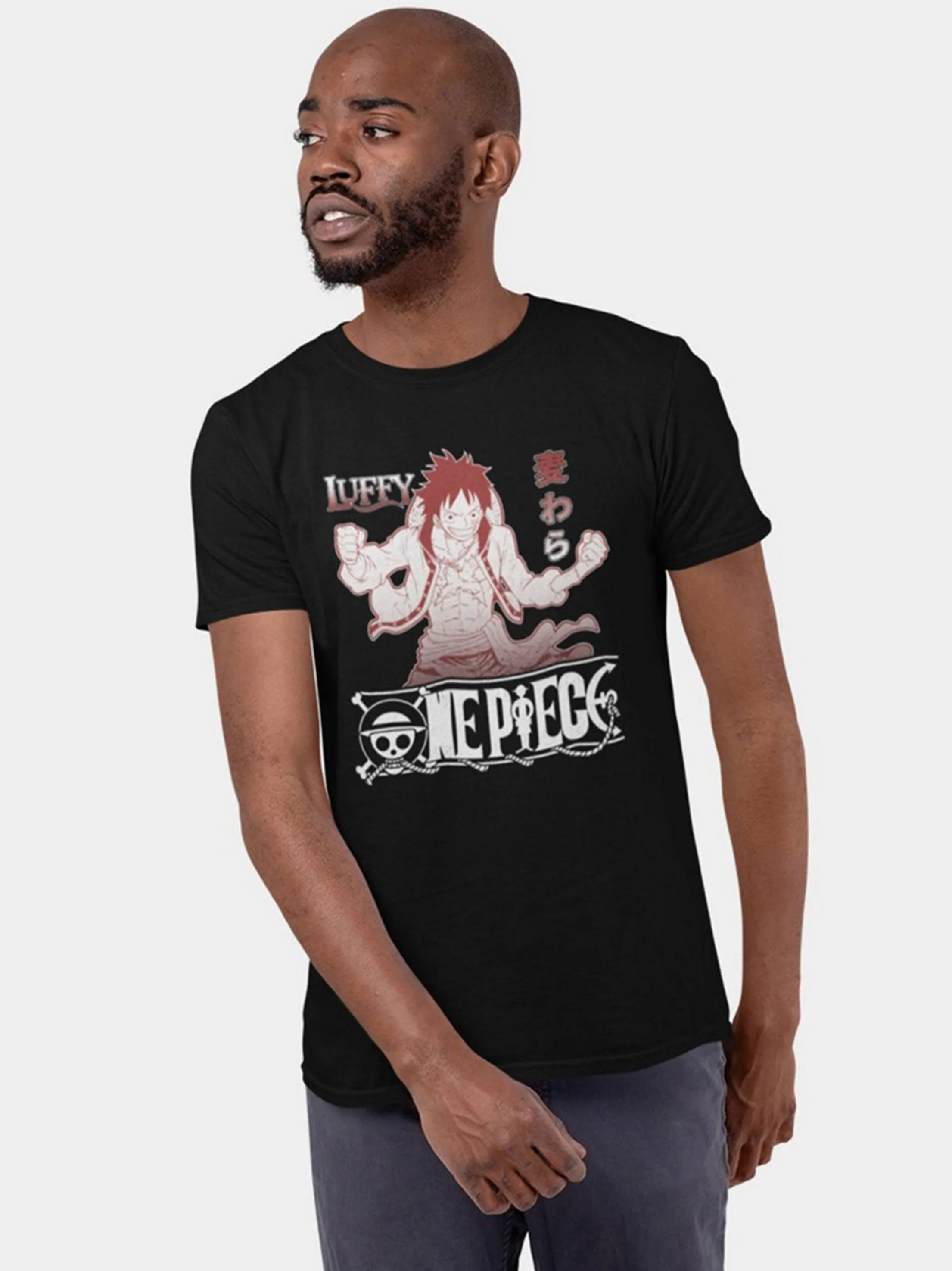 Herren T-Shirt mit Grafikdruck, Schwarz