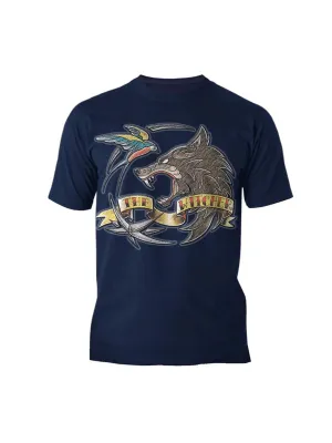 Herren T-Shirt mit Aufdruck, Marineblau