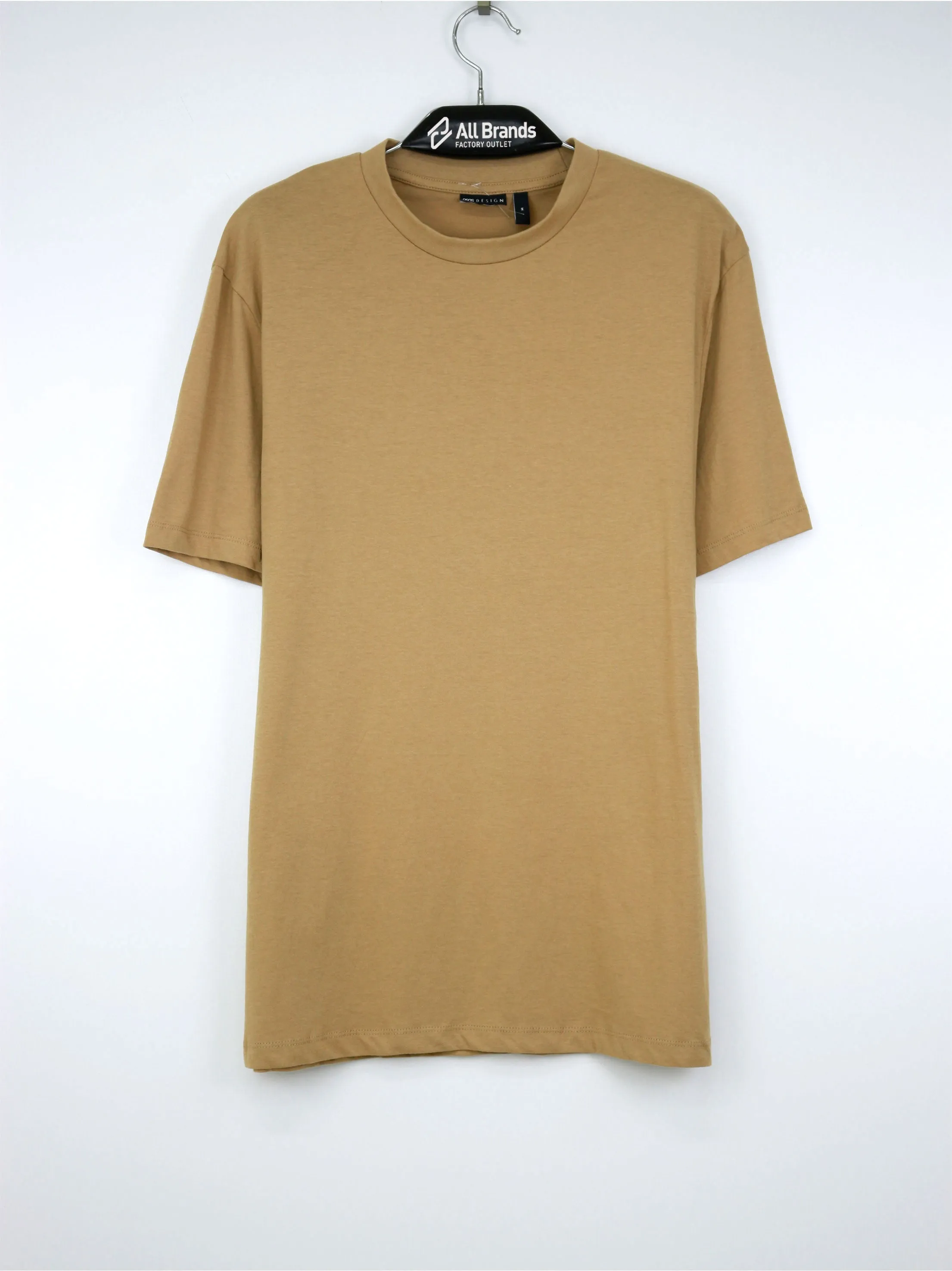 Herren T-Shirt, Einfarbig, Hellbraun