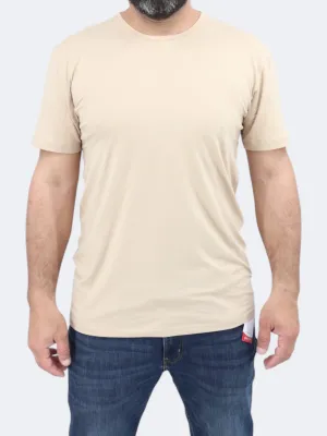 Herren Basic Sport T-Shirt, Beige