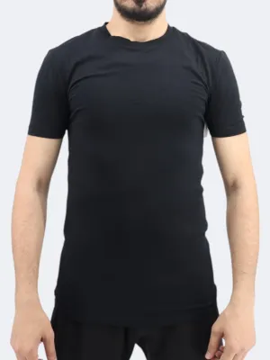 Herren Basic T-Shirt, Schwarz