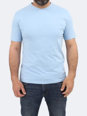 Herren Basic T-Shirt, Blau